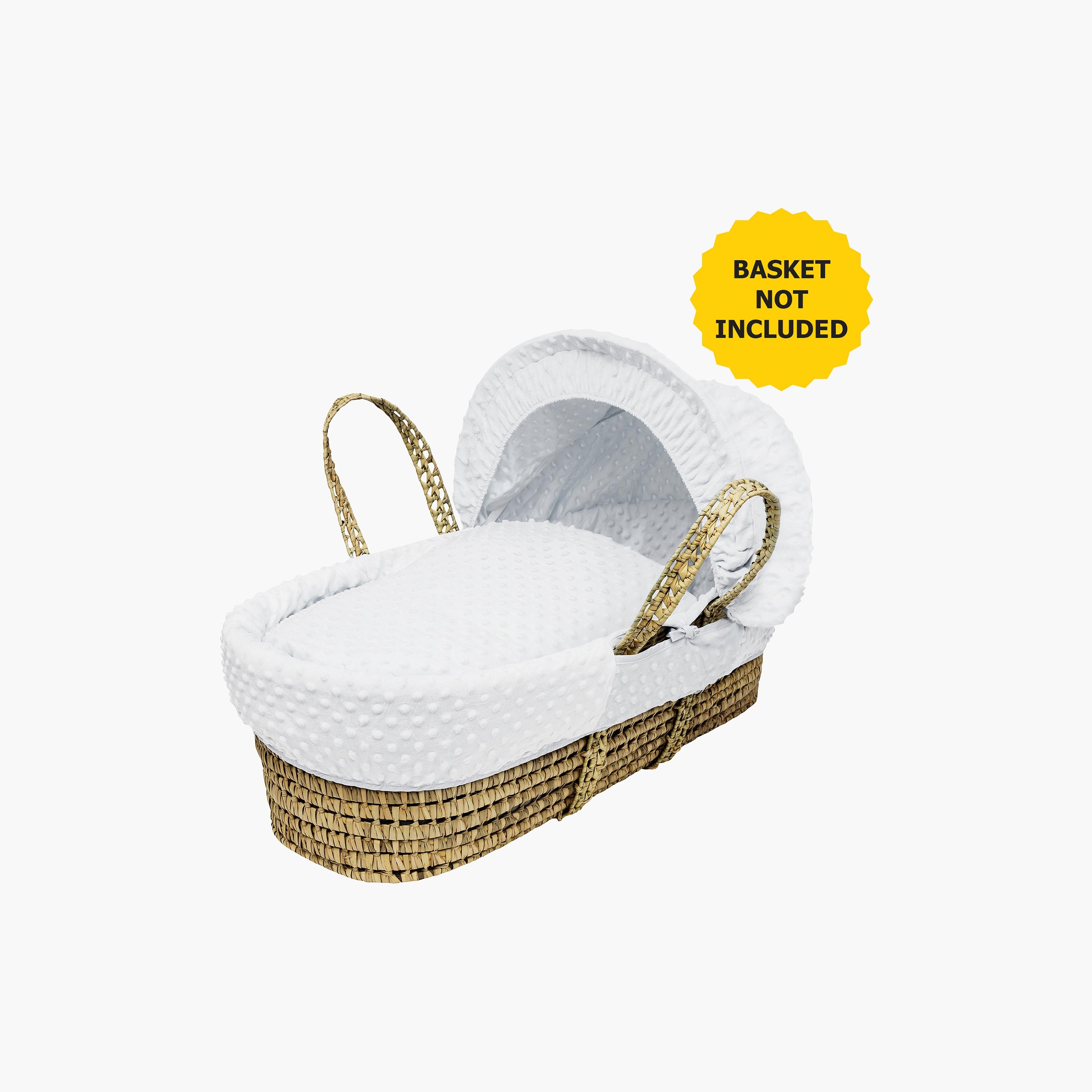 Moses basket sales quilt set