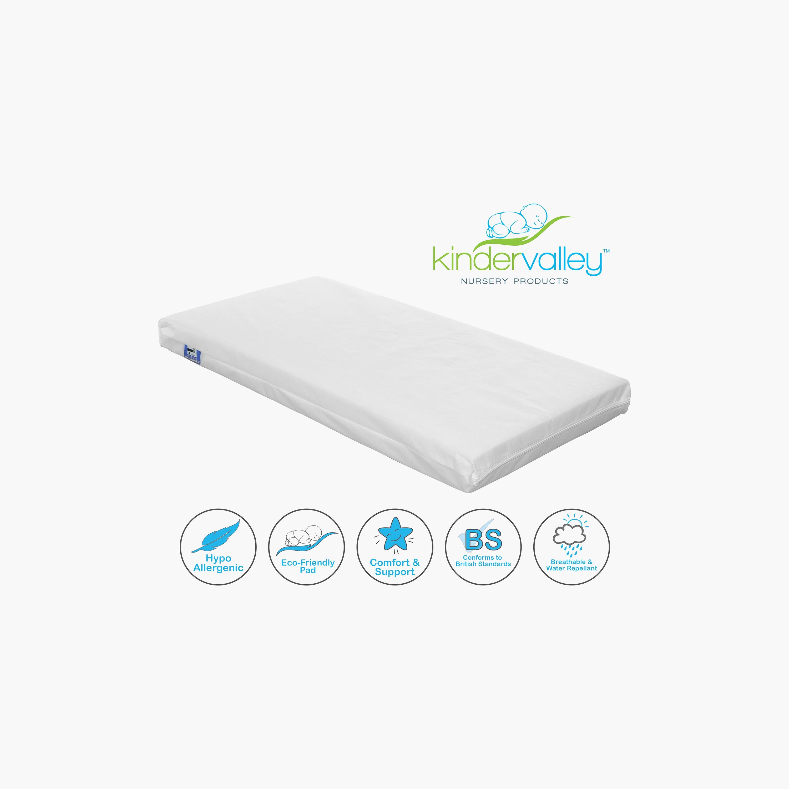 Kinder Valley Sydney Toddler Bed and Kinder Flow Mattress - 140x70 cm-baby-nursery-furniture-cribsandbeds-beds-image-2