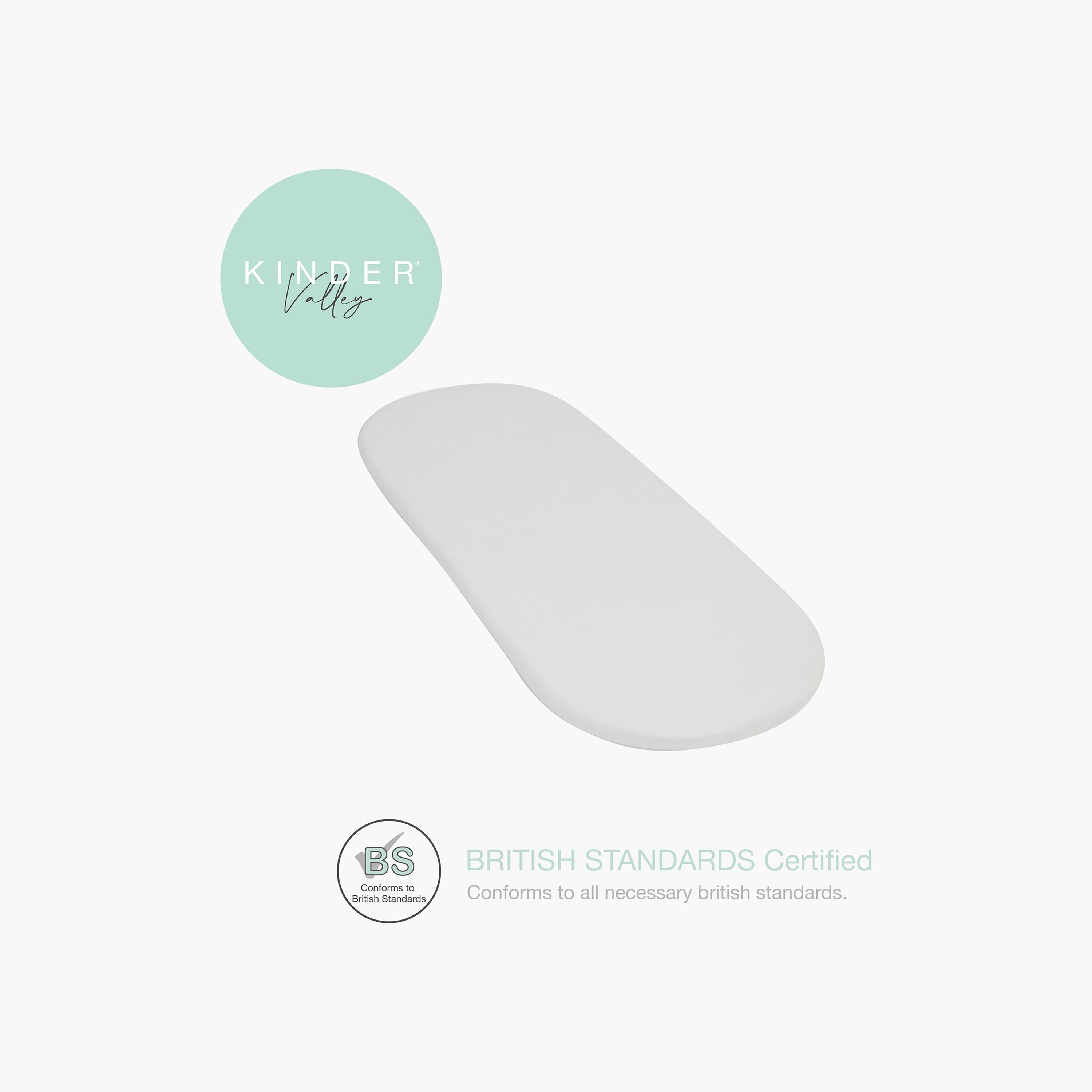 Kinder Valley Pod Moses Basket Mattress - 72x27 cm-baby-nursery-mattresses-image-2