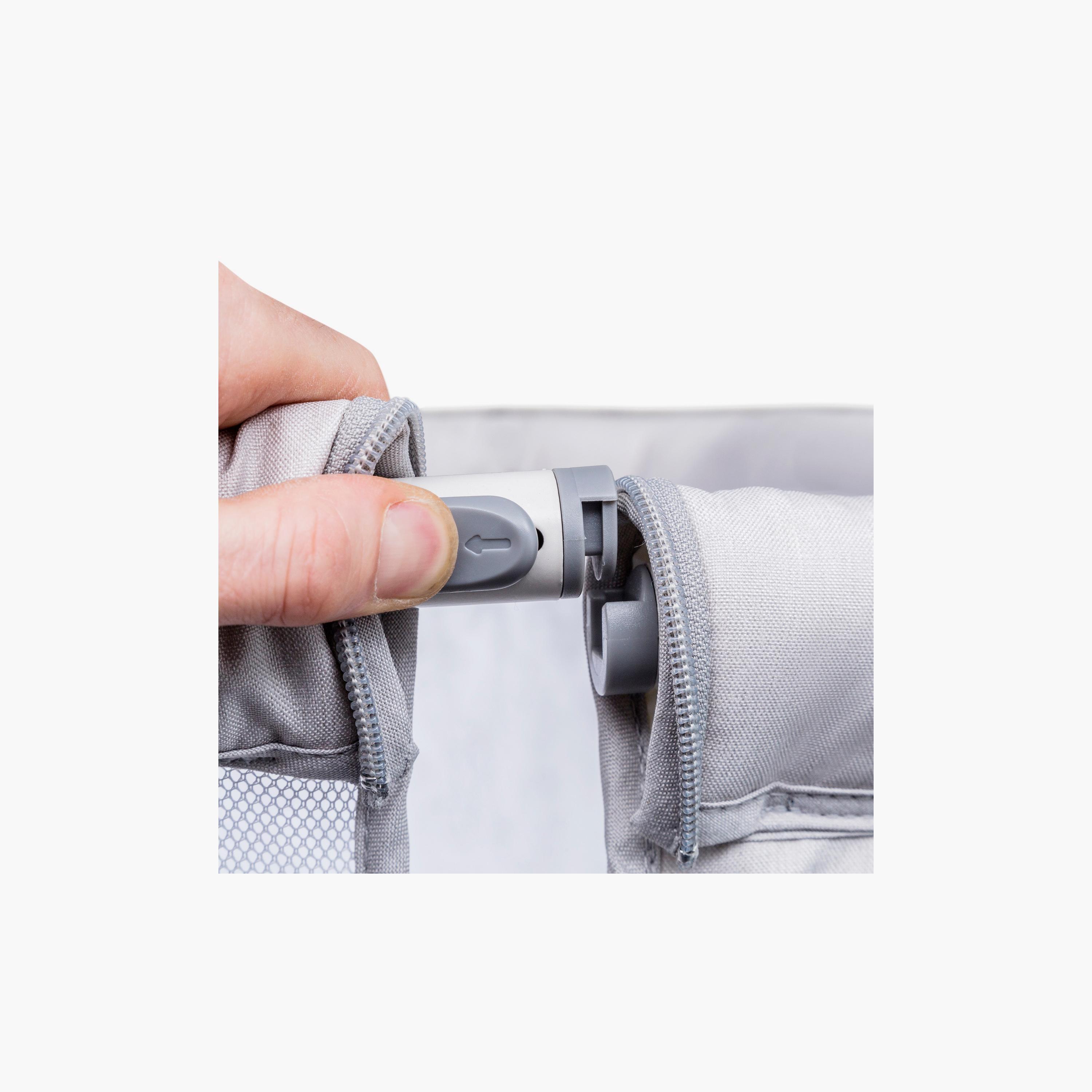 Kinder Valley Snoozie Antarctica Grey Bedside Crib-baby-nursery-furniture-cribsandbeds-bassinets-image-2