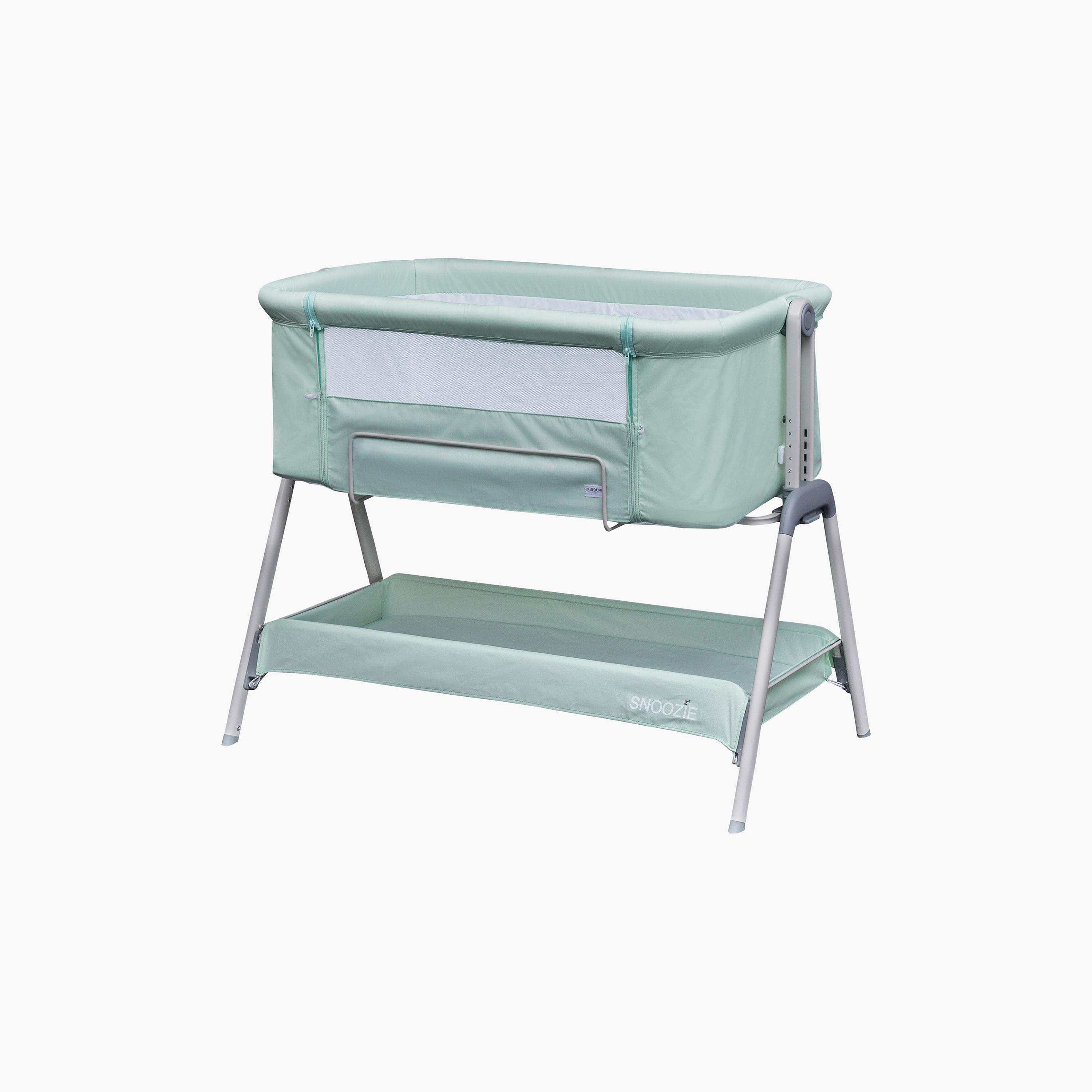 Kinder Valley Snoozie Misty Jade Bedside Crib-baby-nursery-furniture-cribsandbeds-bassinets-image-1