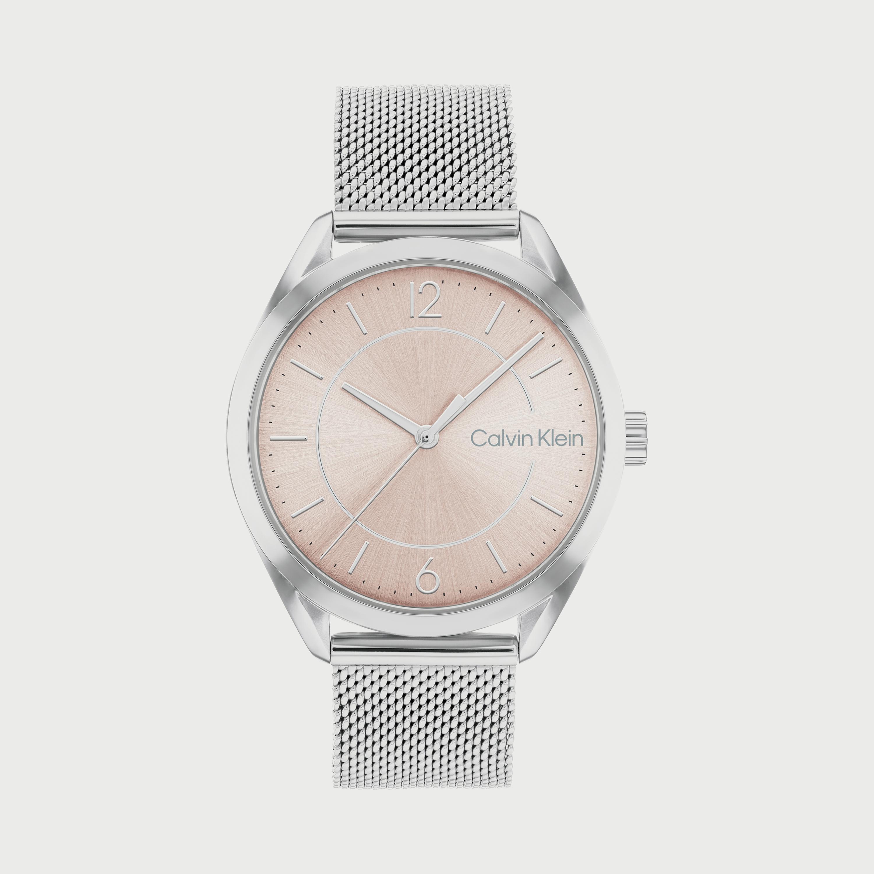 ساعة كالفن كلاين للنساء بسوار من الستانلس ستيل باللون الفضي 25200193-women-watchesandjewellery-watches-image-1