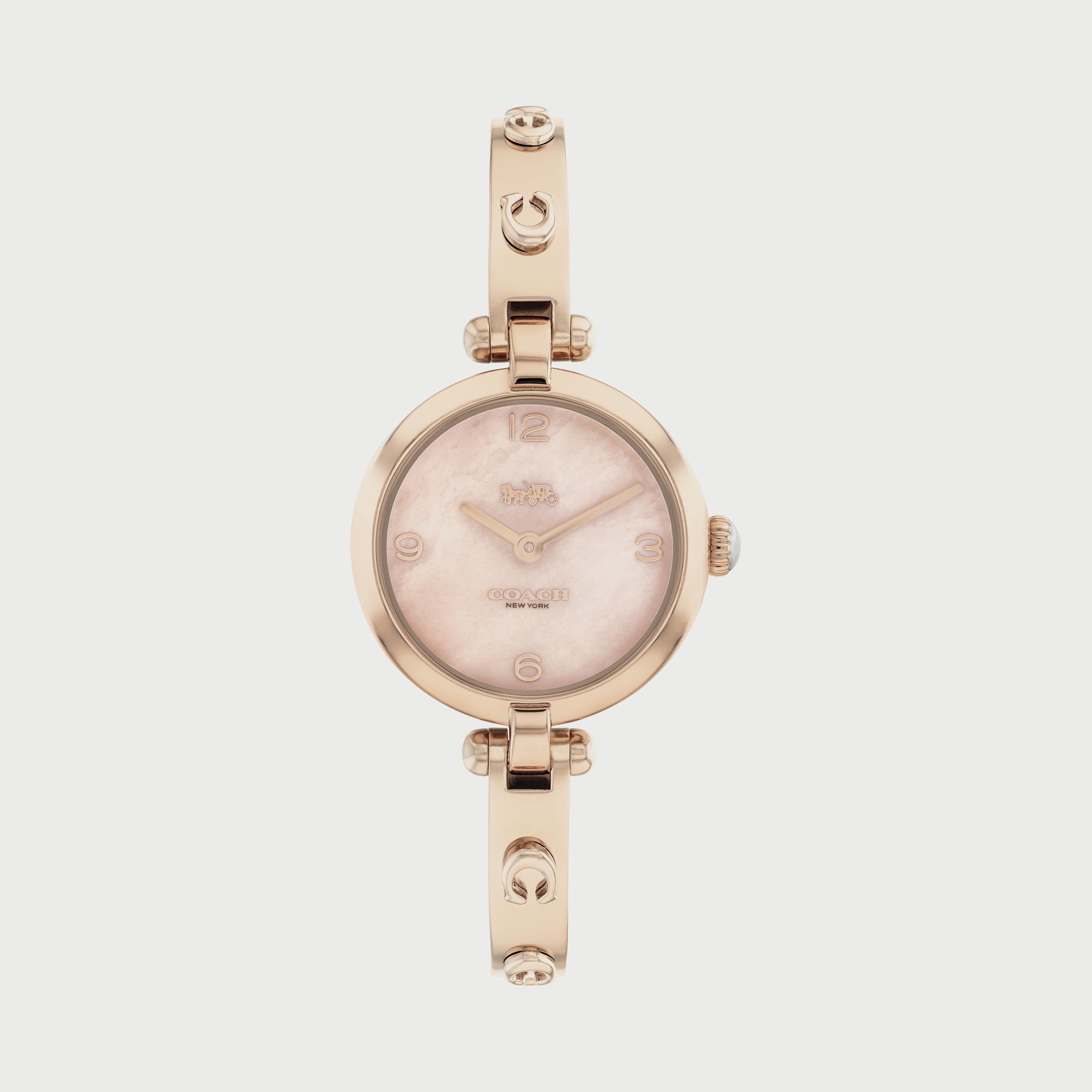 ساعة كوتش للنساء بلون ذهبي وردي وبسوار ستانلس ستيل 14504007-women-watchesandjewellery-watches-image-1