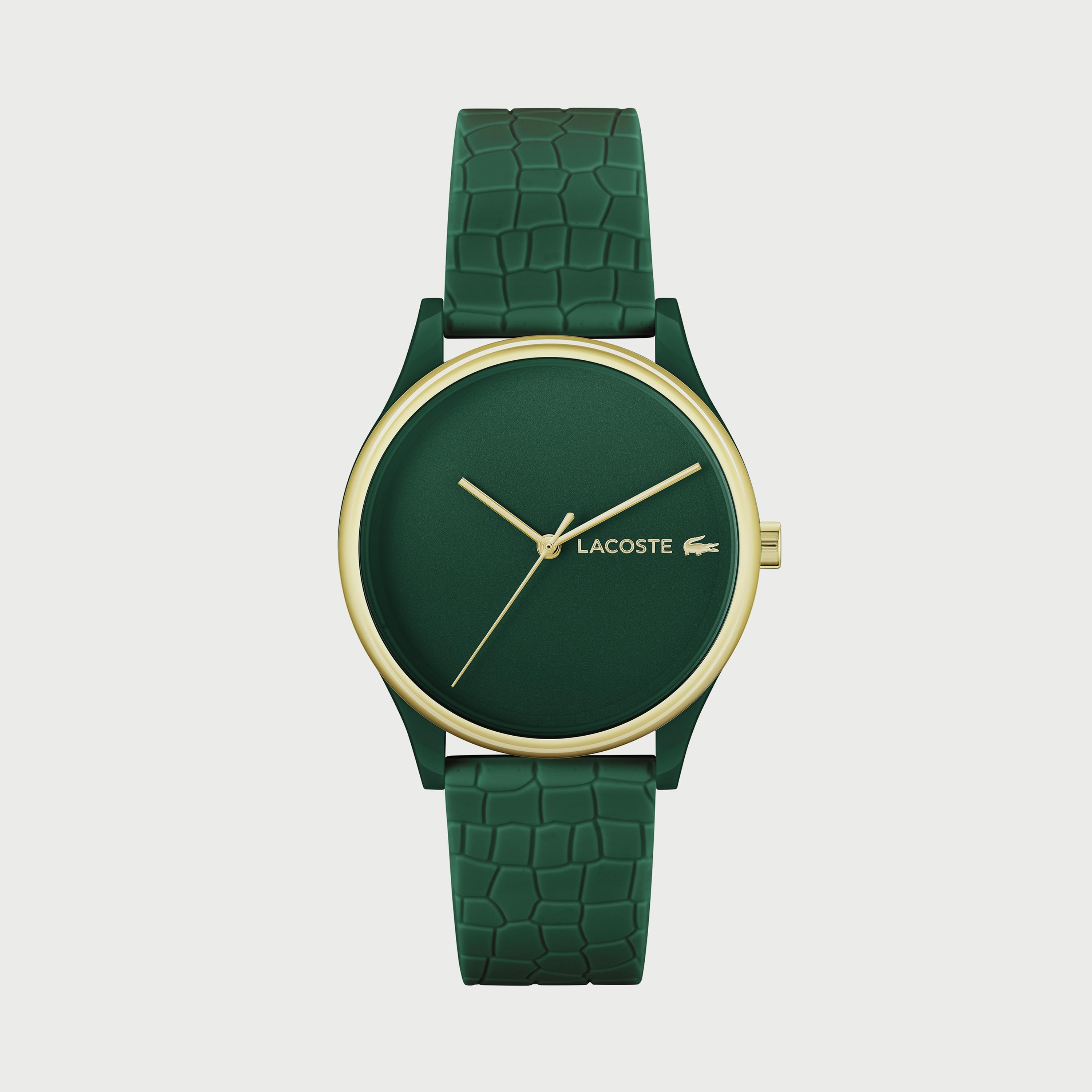 Buy Women s Lacoste Women s Green Analog Silicone Strap Watch 2001247 Online Centrepoint UAE