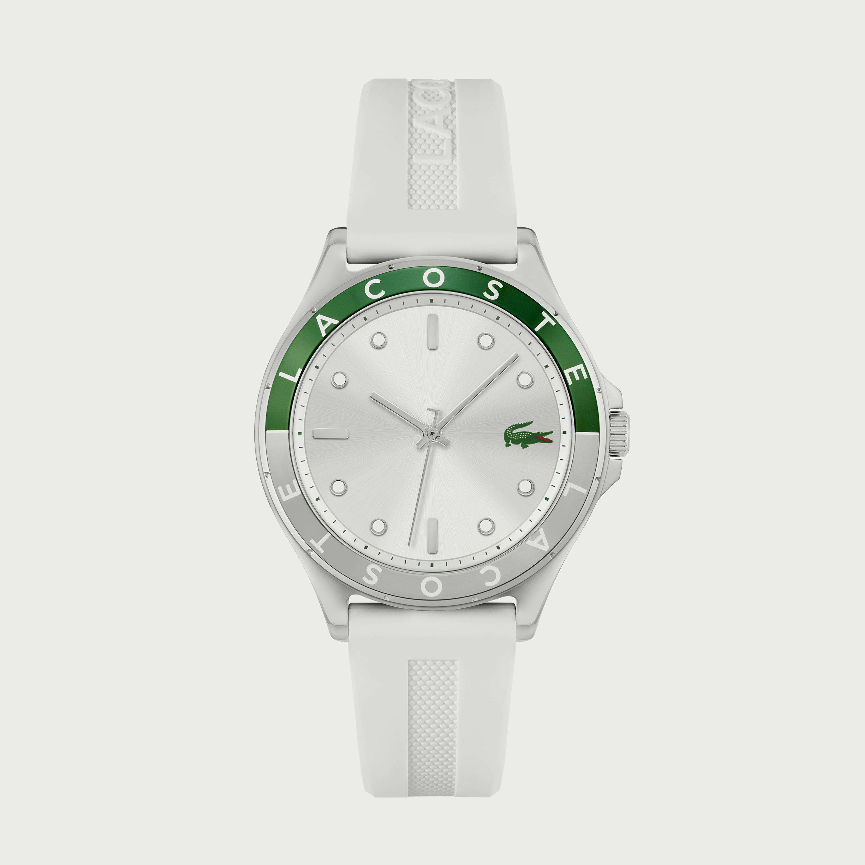 ساعة لاكوست للنساء بسوار سيليكون باللون الأبيض 2001265-women-watchesandjewellery-watches-image-1