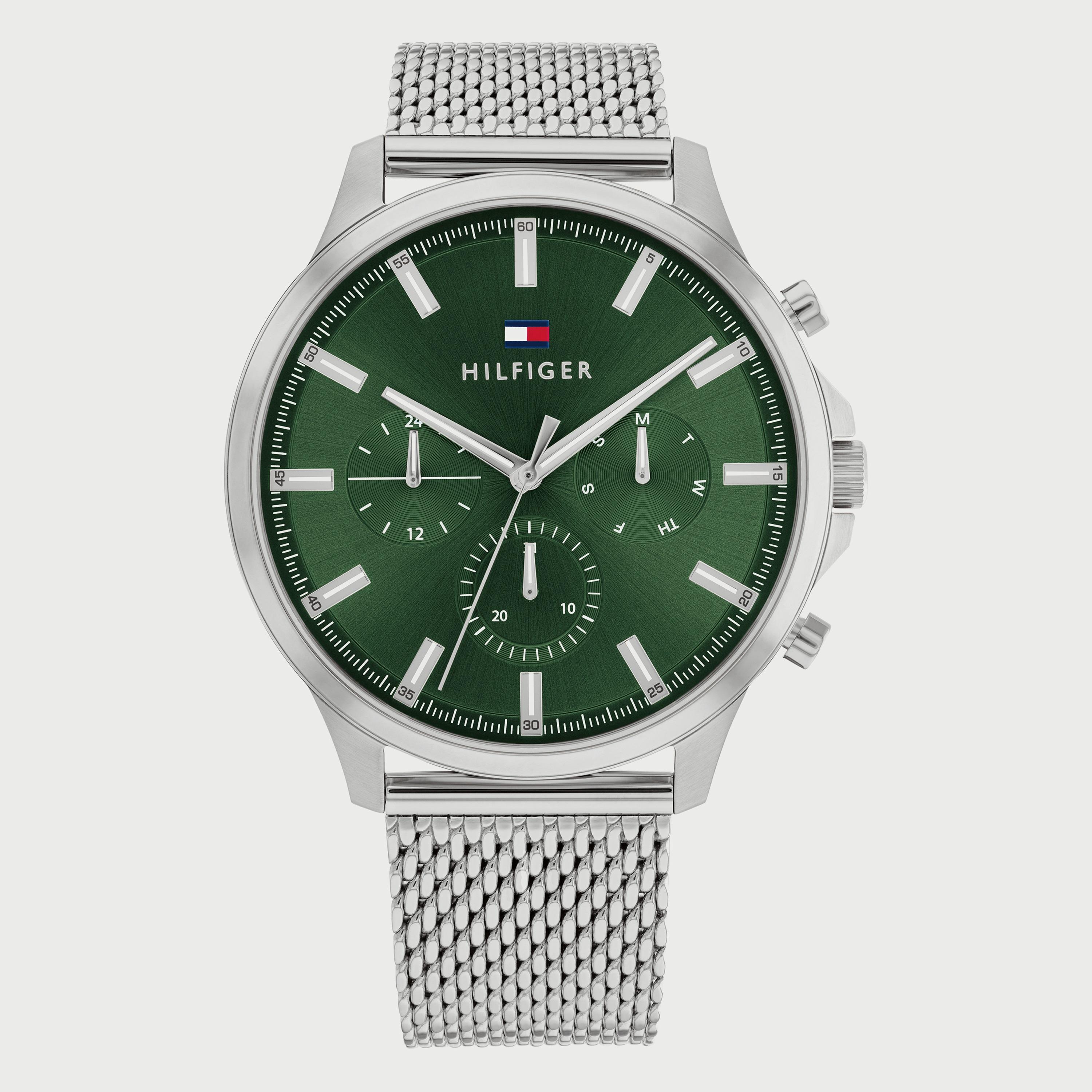 ساعة تومي هيلفيغر للرجال كرونوغراف فضي بسوار ستانلس ستيل 1710499-men-watchesandjewellery-watches-image-1