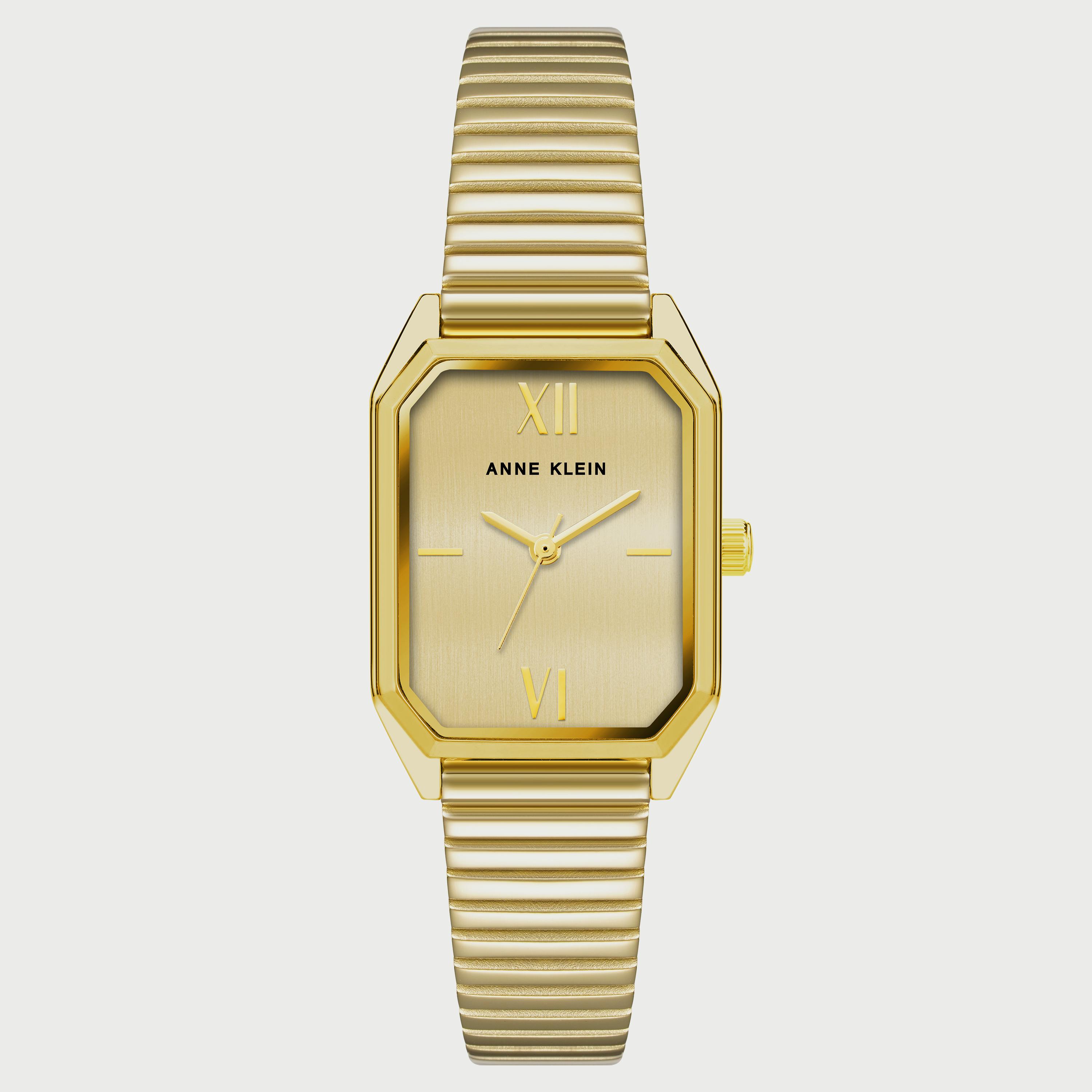 ساعة آن كلاين للنساء بسوار من الستانلس ستيل باللون الذهبي طراز AK3980CHGB-women-watchesandjewellery-watches-image-1