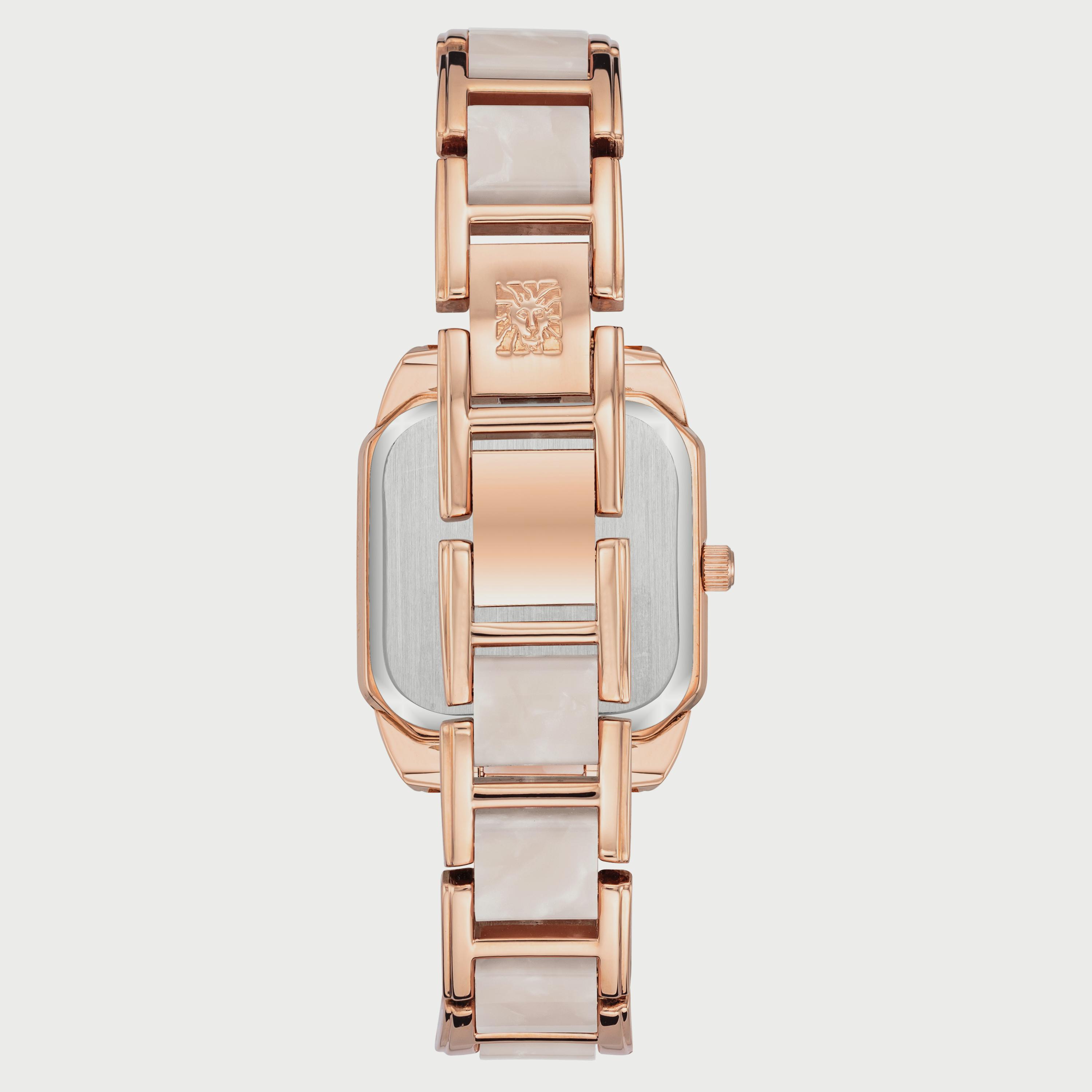 ساعة آن كلاين للنساء بلون ذهبي وردي وبسوار ستانلس ستيل AK3972RGBH-women-watchesandjewellery-watches-image-2