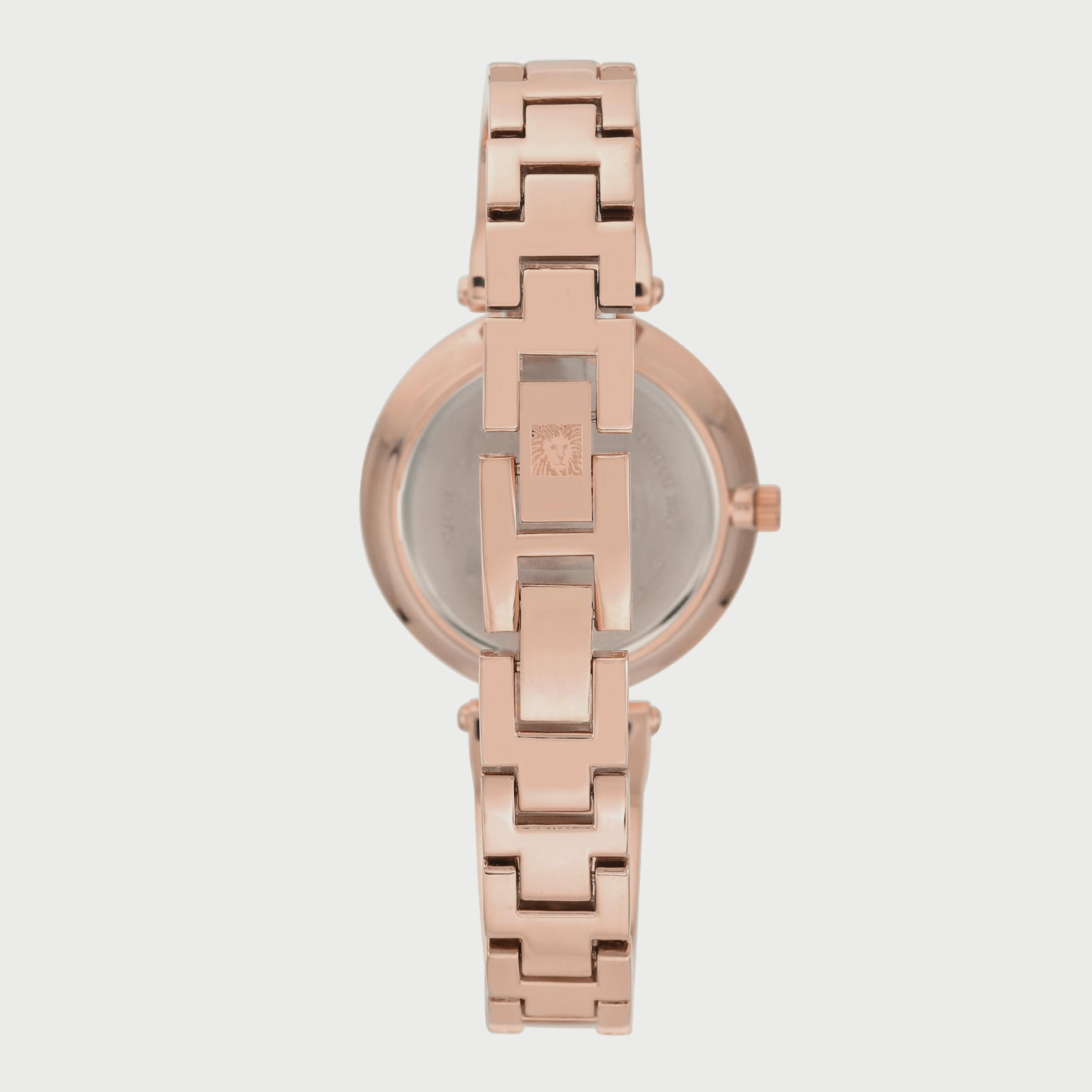 ساعة آن كلاين للنساء باللونين الأخضر والوردي وبسوار ستانلس ستيل AK2512GYRG-women-watchesandjewellery-watches-image-2