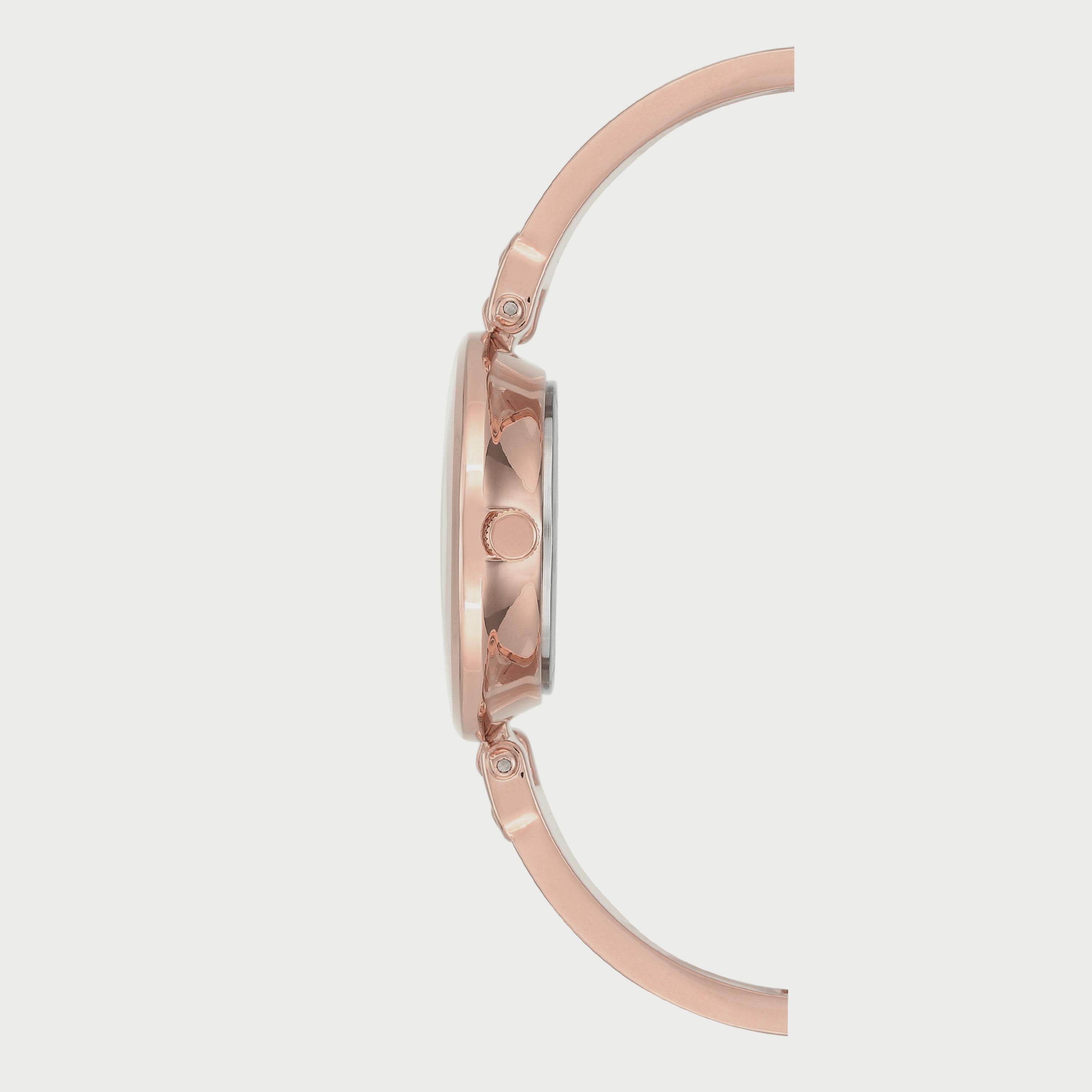 ساعة آن كلاين للنساء باللونين الأخضر والوردي وبسوار ستانلس ستيل AK2512GYRG-women-watchesandjewellery-watches-image-3