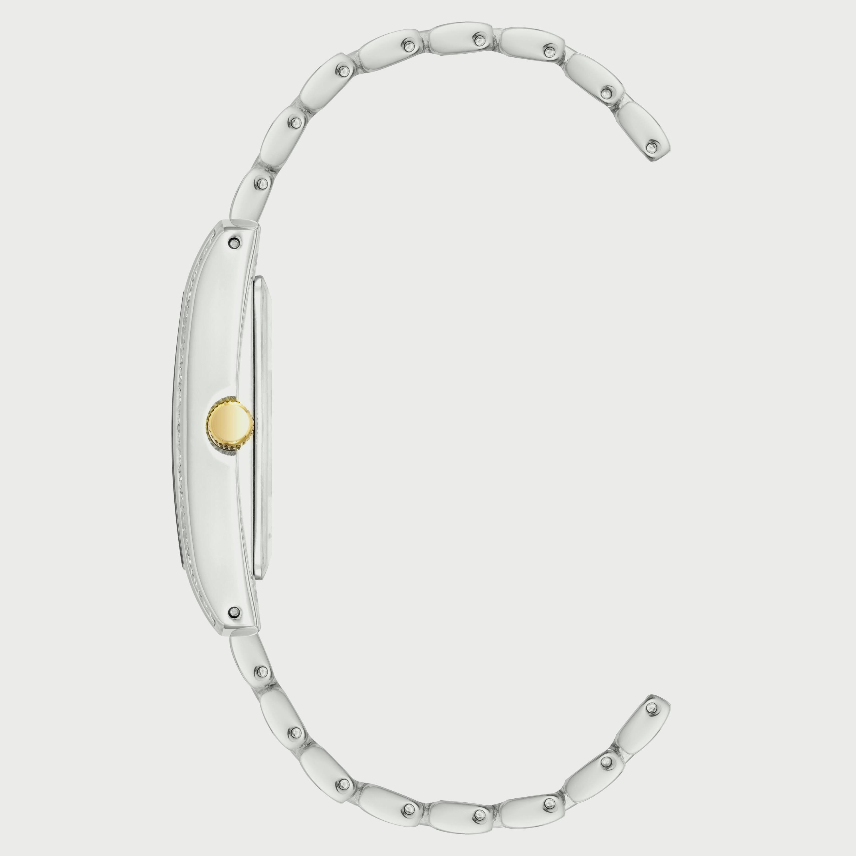 ساعة ان كلاين للنساء فضي وذهبي انالوج بسوار ستانلس ستيل مع سوار AK3991TTST-women-watchesandjewellery-watches-image-3