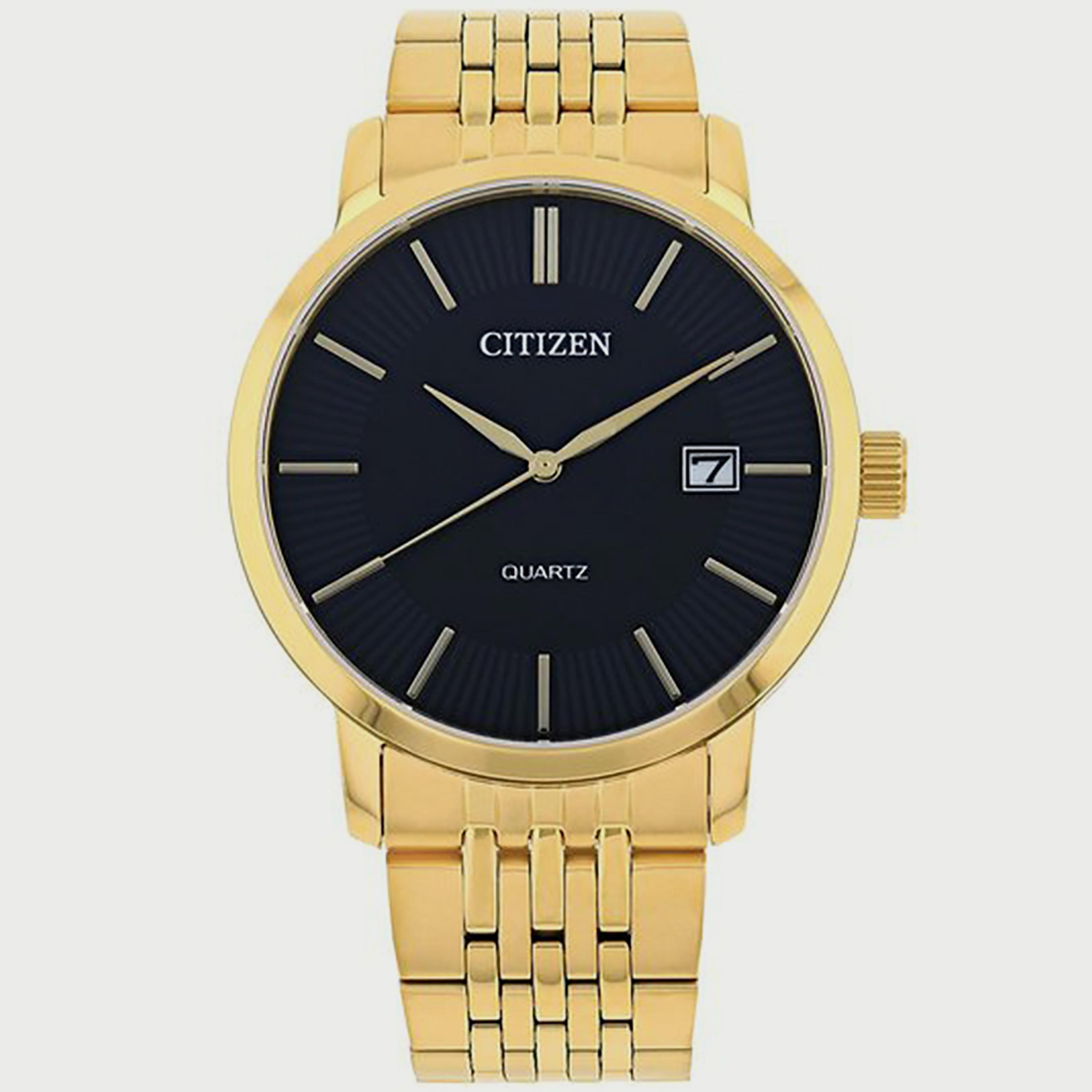 Citizen Men's 39 MM Gold Analog Stainless Steel Strap Watch - DZ0042-55E-men-watchesandjewellery-watches-image-1