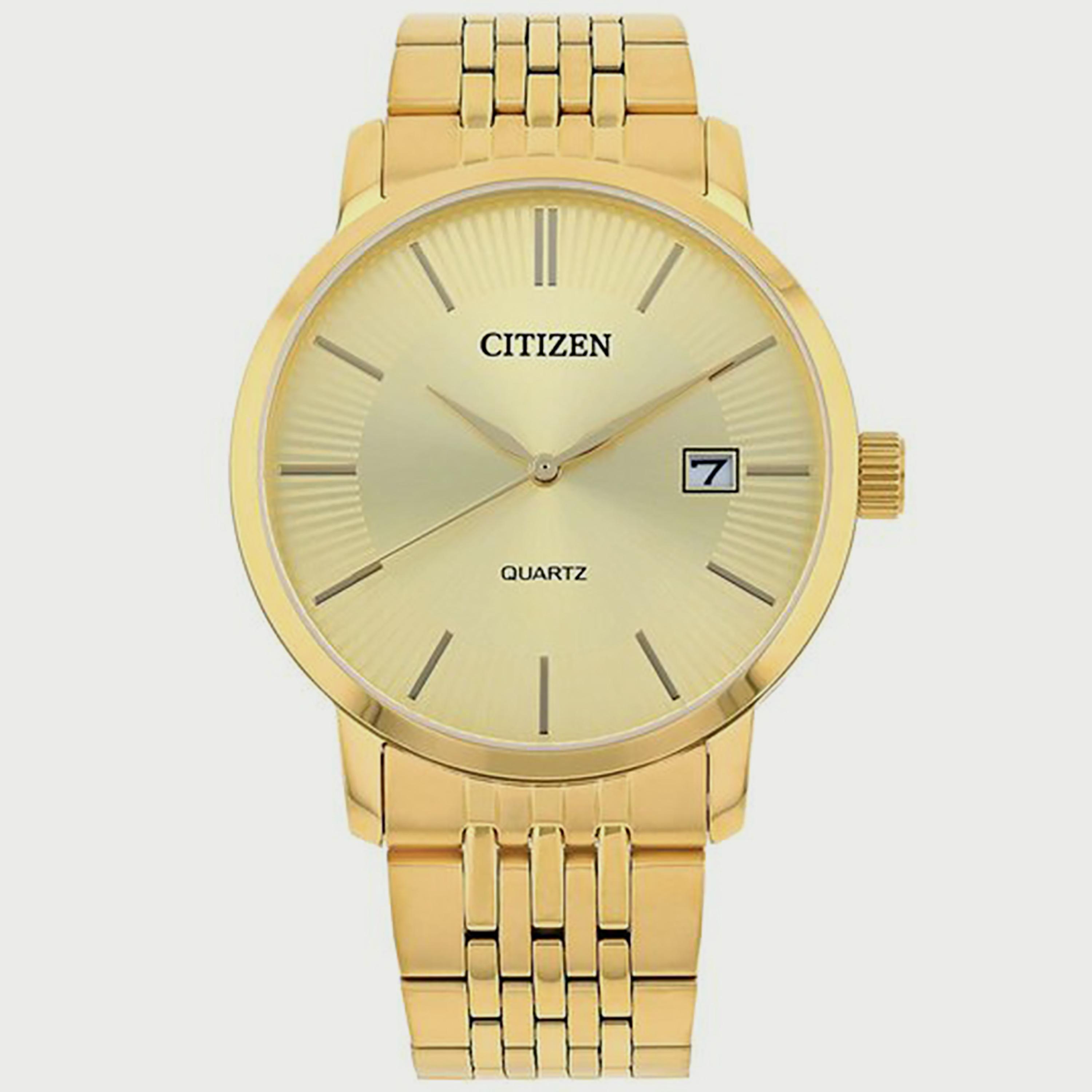 ساعة سيتيزن للرجال 39 ملم ذهبية انالوج بسوار ستانلس ستيل - DZ0042-55P-men-watchesandjewellery-watches-image-1