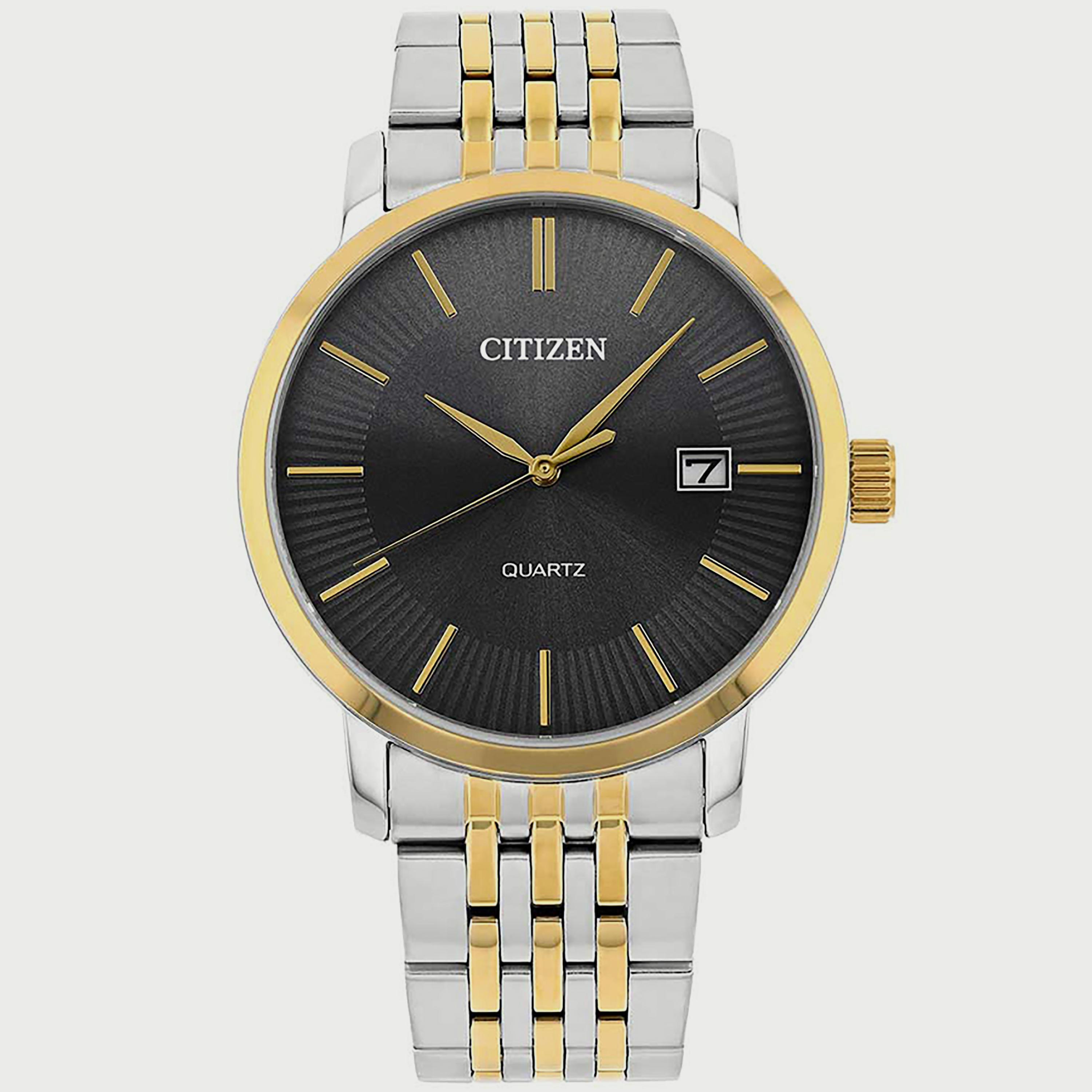 ساعة سيتيزن للرجال 42 ملم انالوج فضي وذهبي بسوار ستانلس ستيل - DZ0044-50H-men-watchesandjewellery-watches-image-1