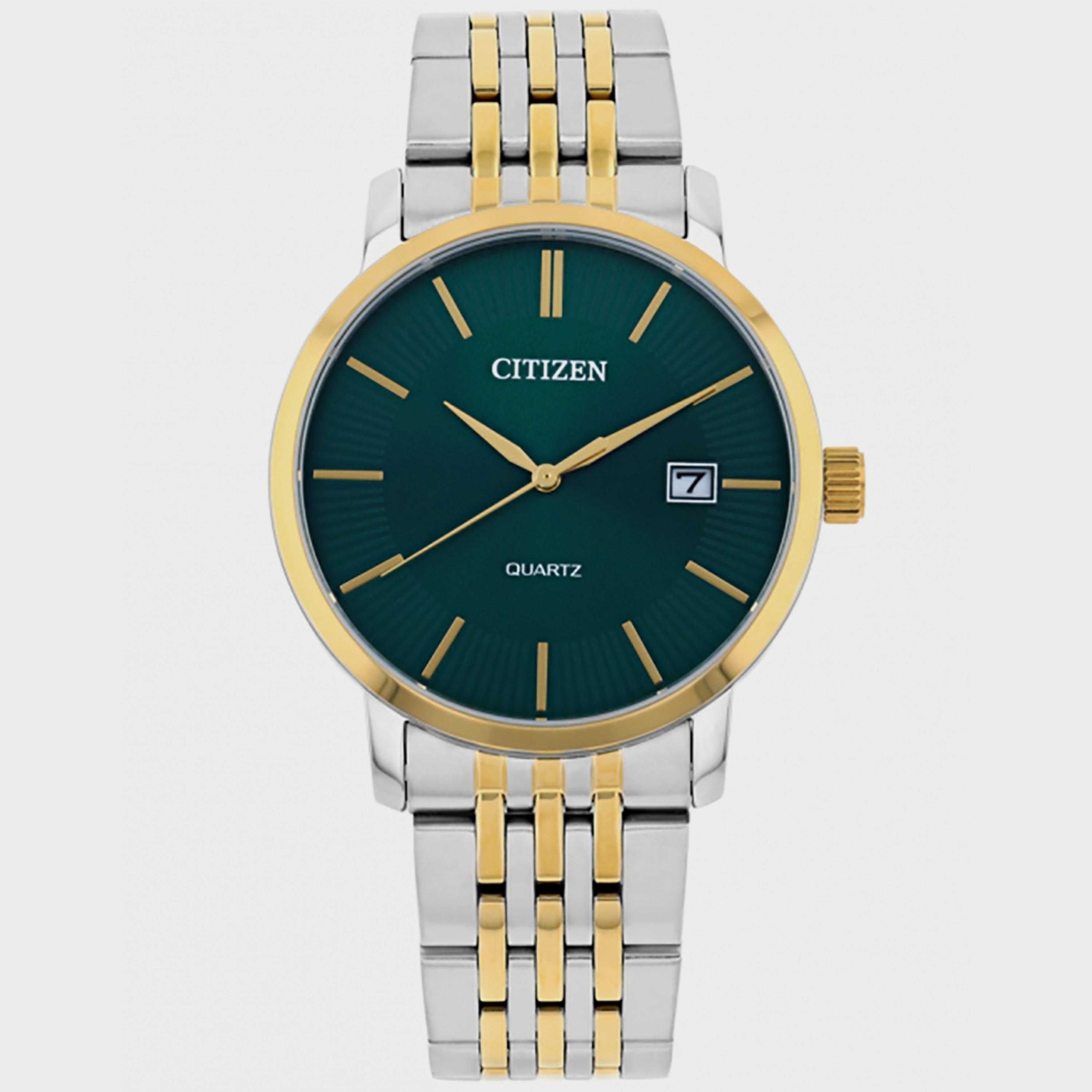 Citizen Men's 39 MM Silver & Gold Analog Stainless Steel Strap Watch - DZ0044-50X-men-watchesandjewellery-watches-image-1