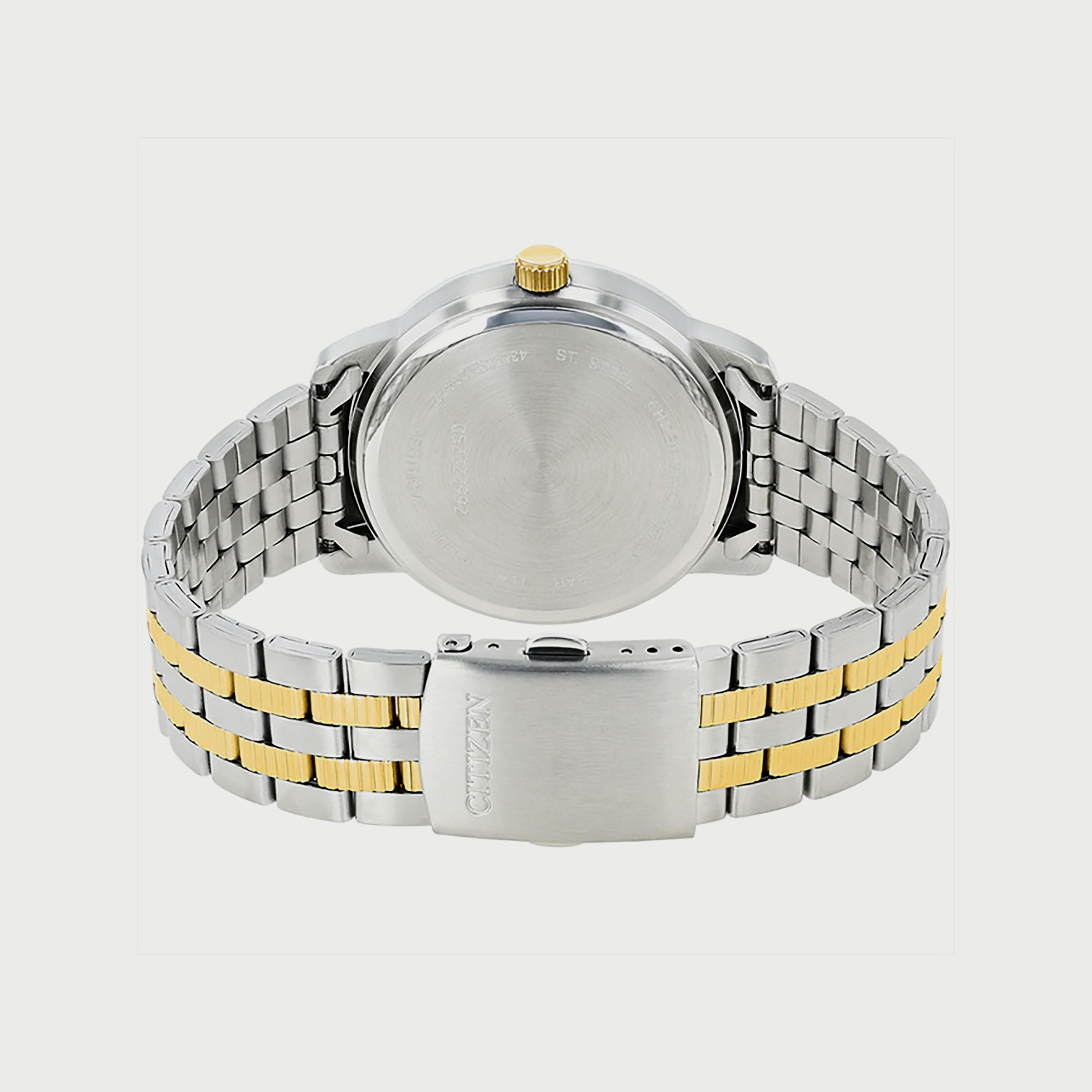 ساعة سيتيزن للرجال 41 ملم انالوج فضي وذهبي بسوار ستانلس ستيل - DZ0054-56A-men-watchesandjewellery-watches-image-2