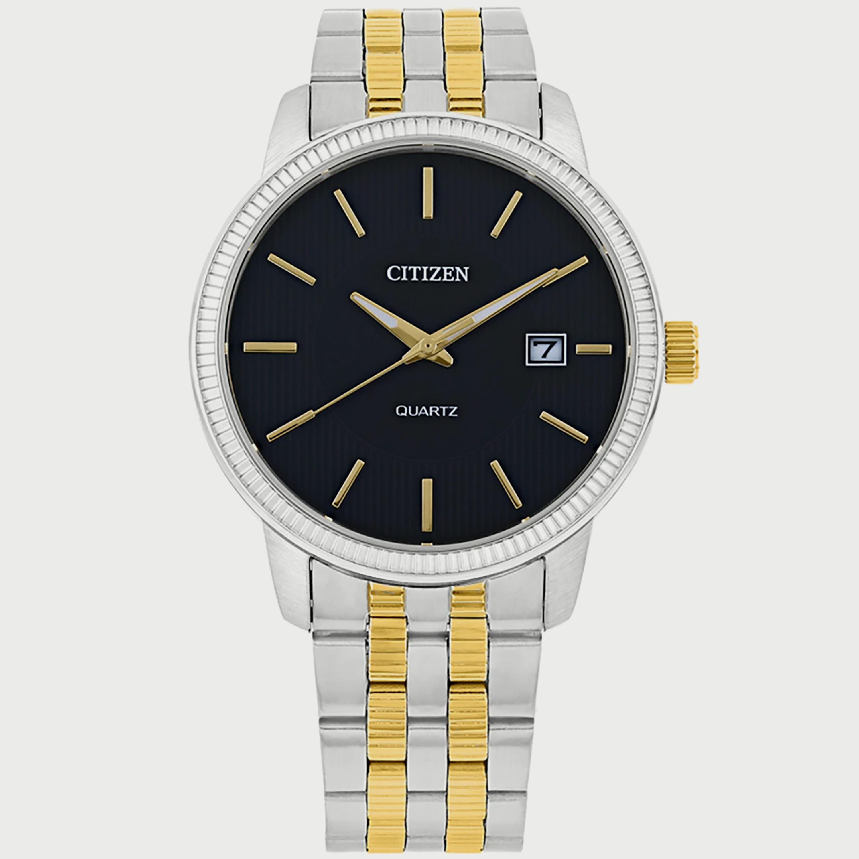 Citizen Men's 40 MM Silver & Gold Analog Stainless Steel Strap Watch - DZ0054-56E-men-watchesandjewellery-watches-image-1