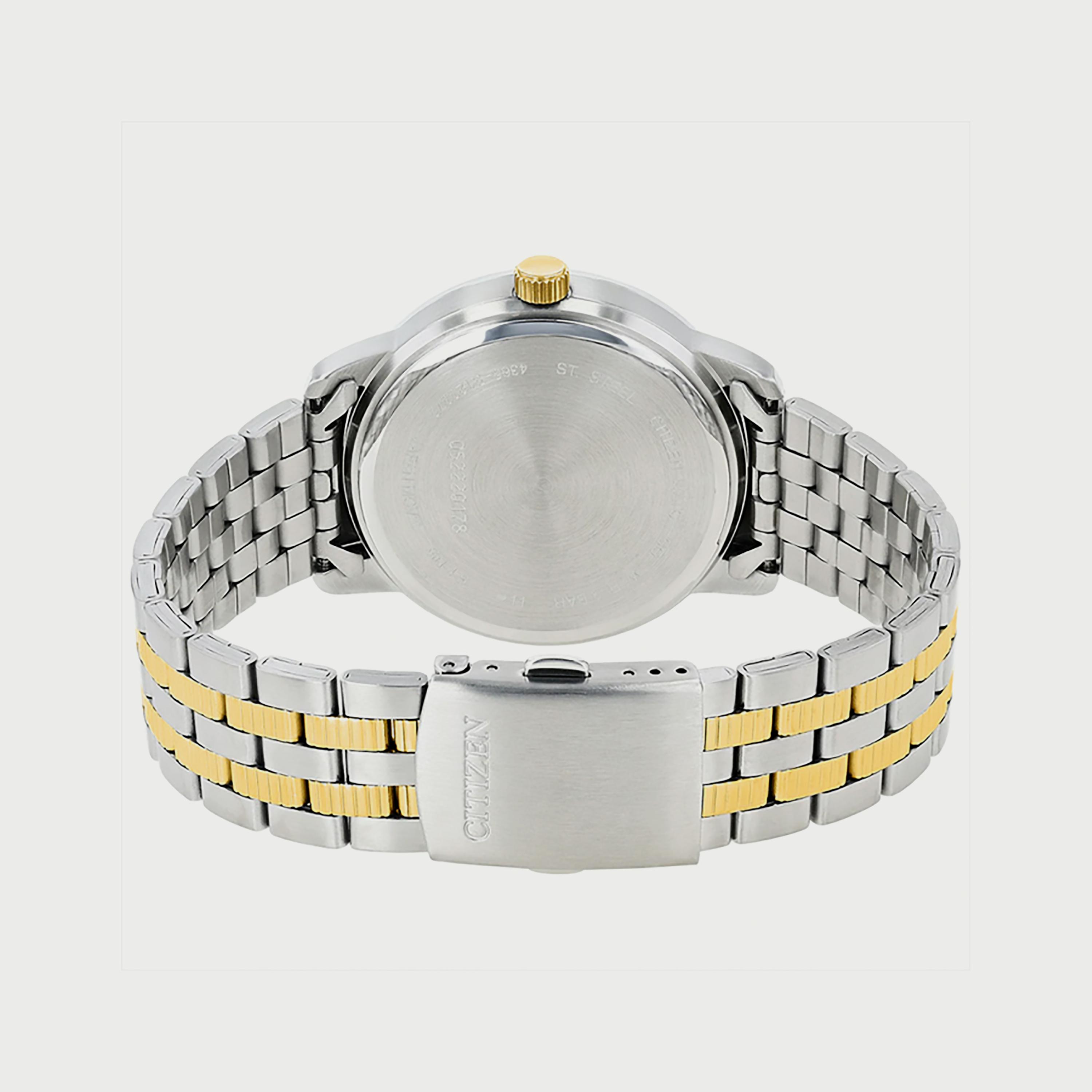 Citizen Men's 40 MM Silver & Gold Analog Stainless Steel Strap Watch - DZ0054-56E-men-watchesandjewellery-watches-image-2