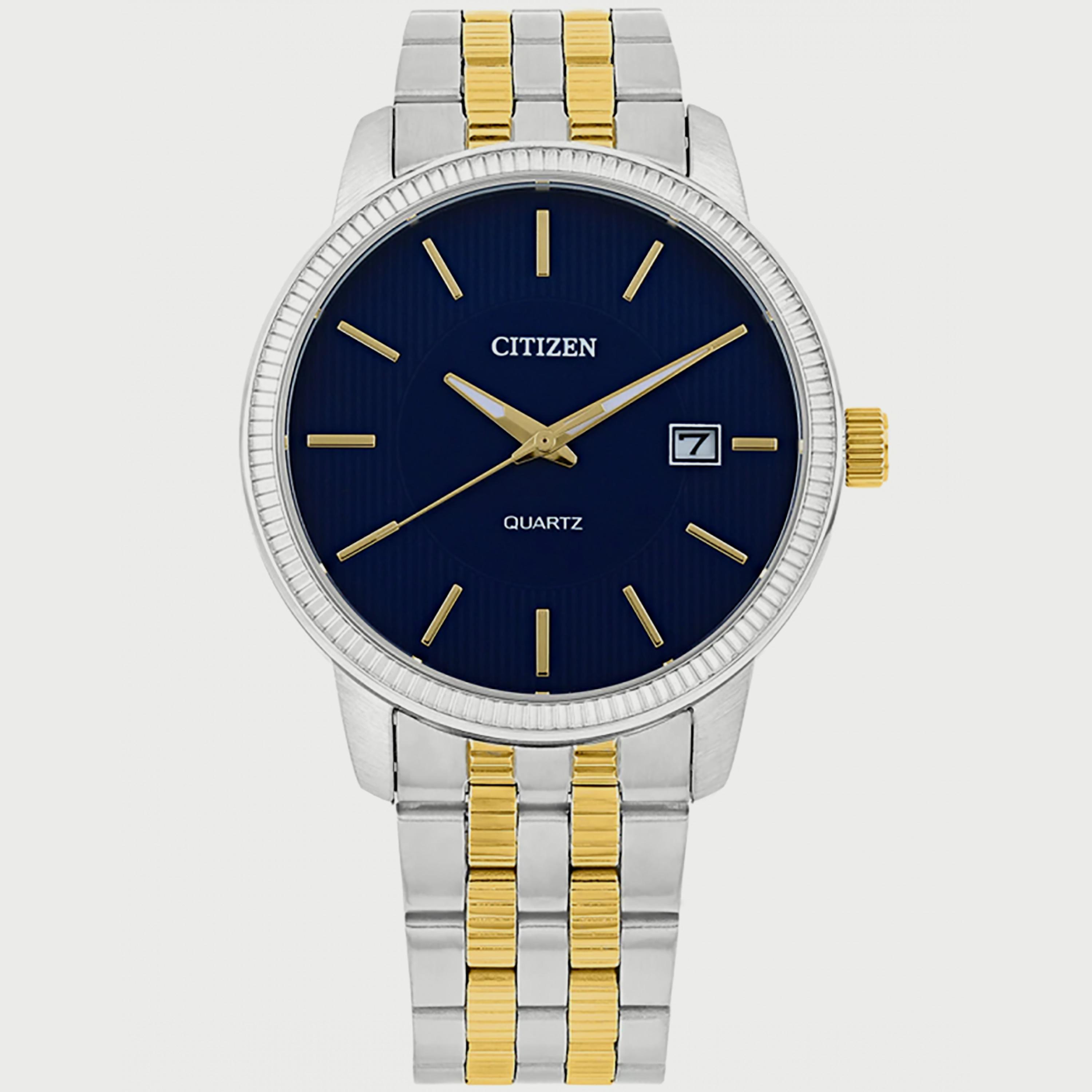 Citizen Men's 40 MM Silver & Gold Analog Stainless Steel Strap Watch - DZ0054-56L-men-watchesandjewellery-watches-image-1