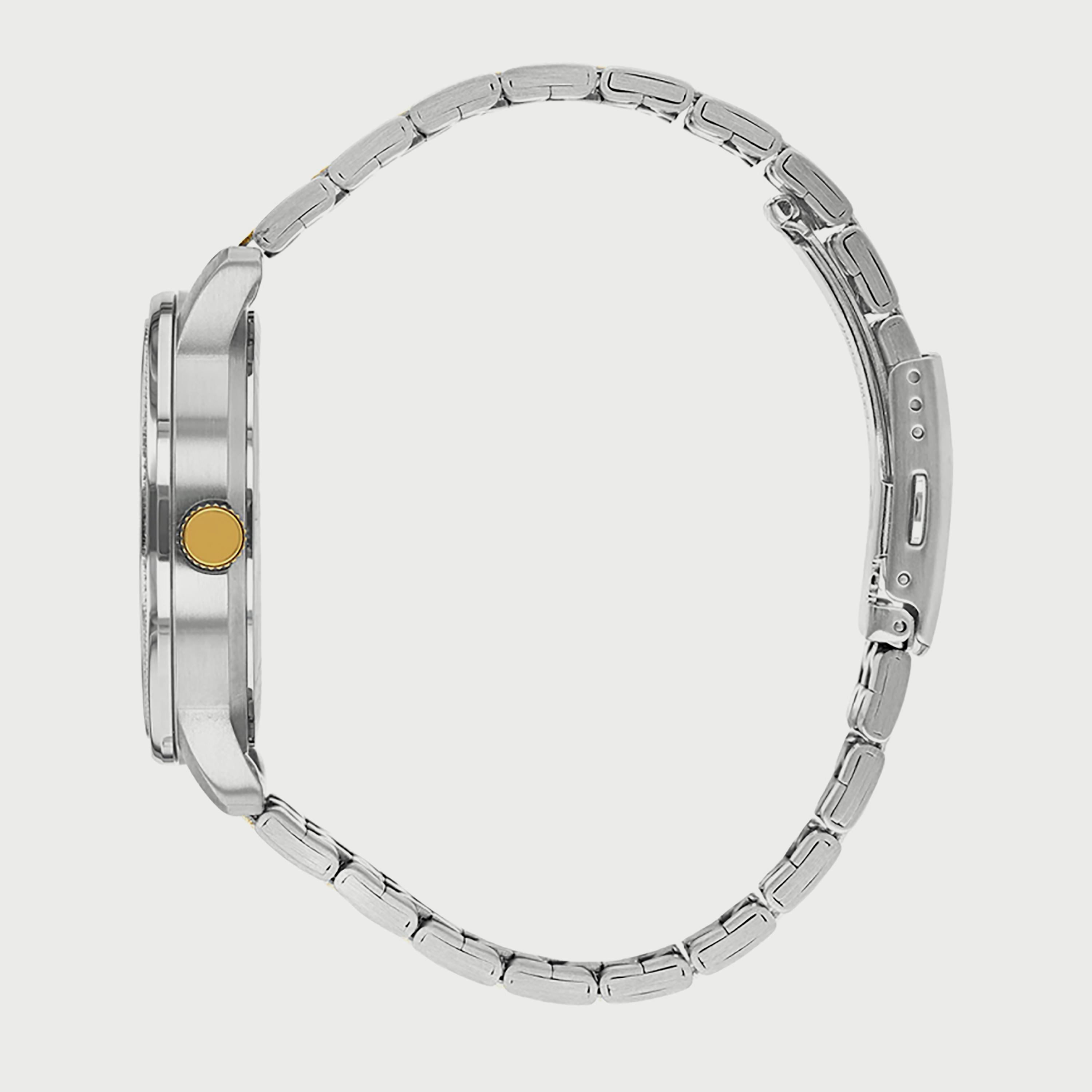 Citizen Men's 40 MM Silver & Gold Analog Stainless Steel Strap Watch - DZ0054-56L-men-watchesandjewellery-watches-image-2