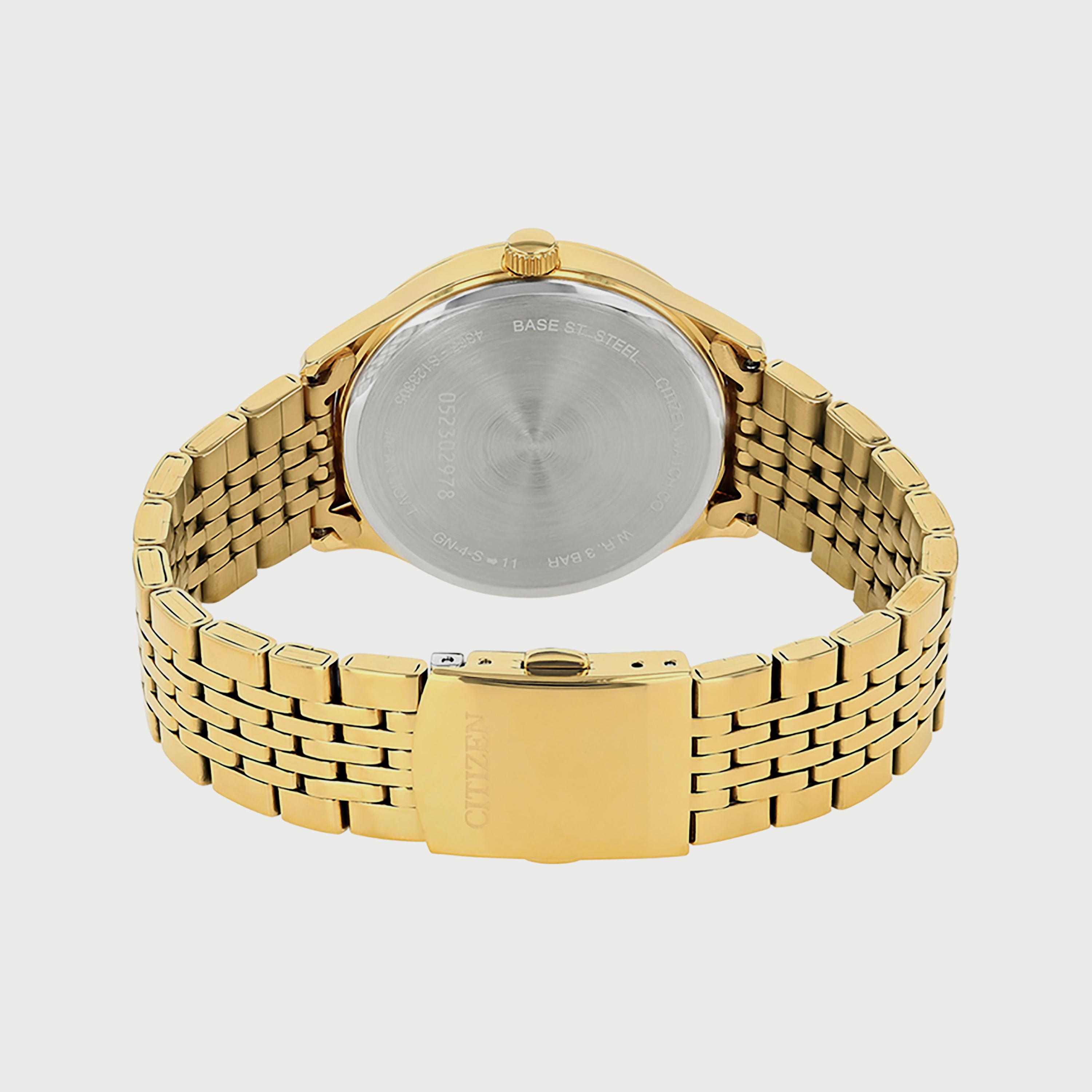 Citizen Men's 40 MM Gold Analog Stainless Steel Strap Watch - DZ0062-58L-men-watchesandjewellery-watches-image-3