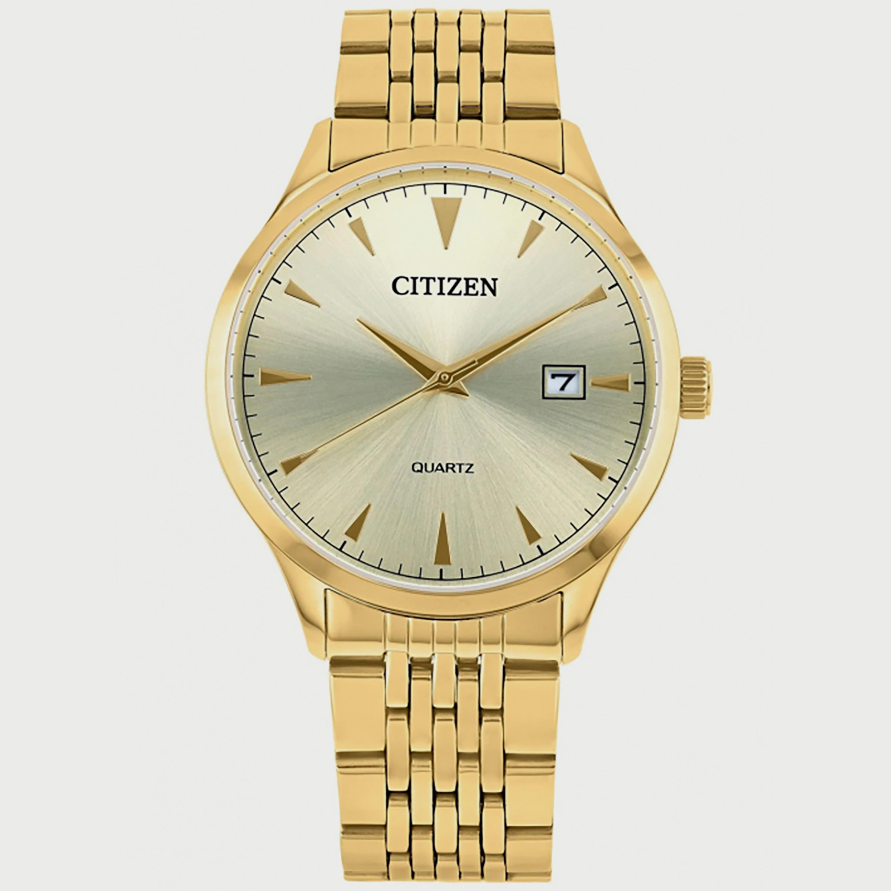 Citizen Men's 40 MM Gold Analog Stainless Steel Strap Watch - DZ0062-58P-men-watchesandjewellery-watches-image-1