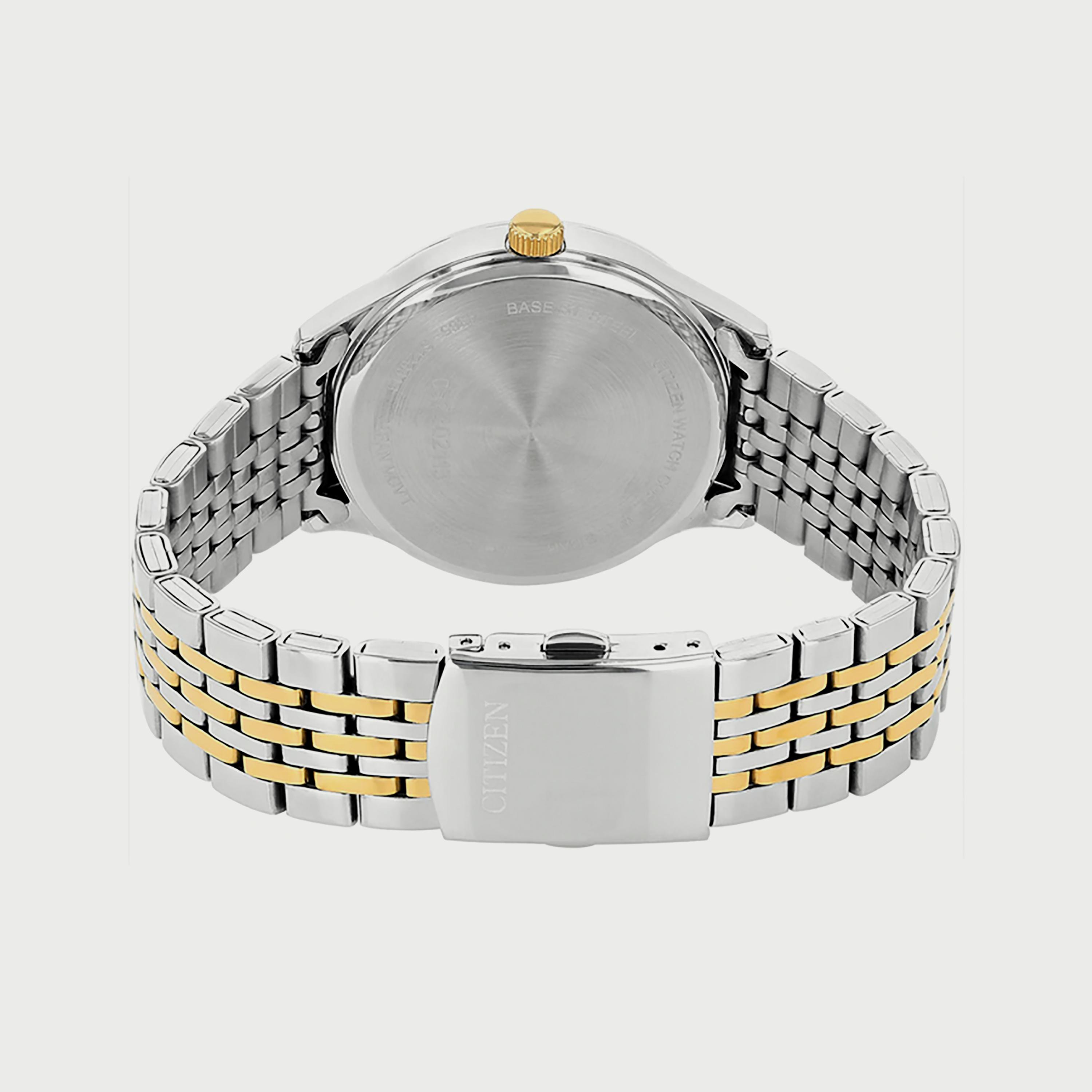 Citizen Men's 40 MM Silver & Gold Analog Stainless Steel Strap Watch - DZ0064-52A-men-watchesandjewellery-watches-image-3