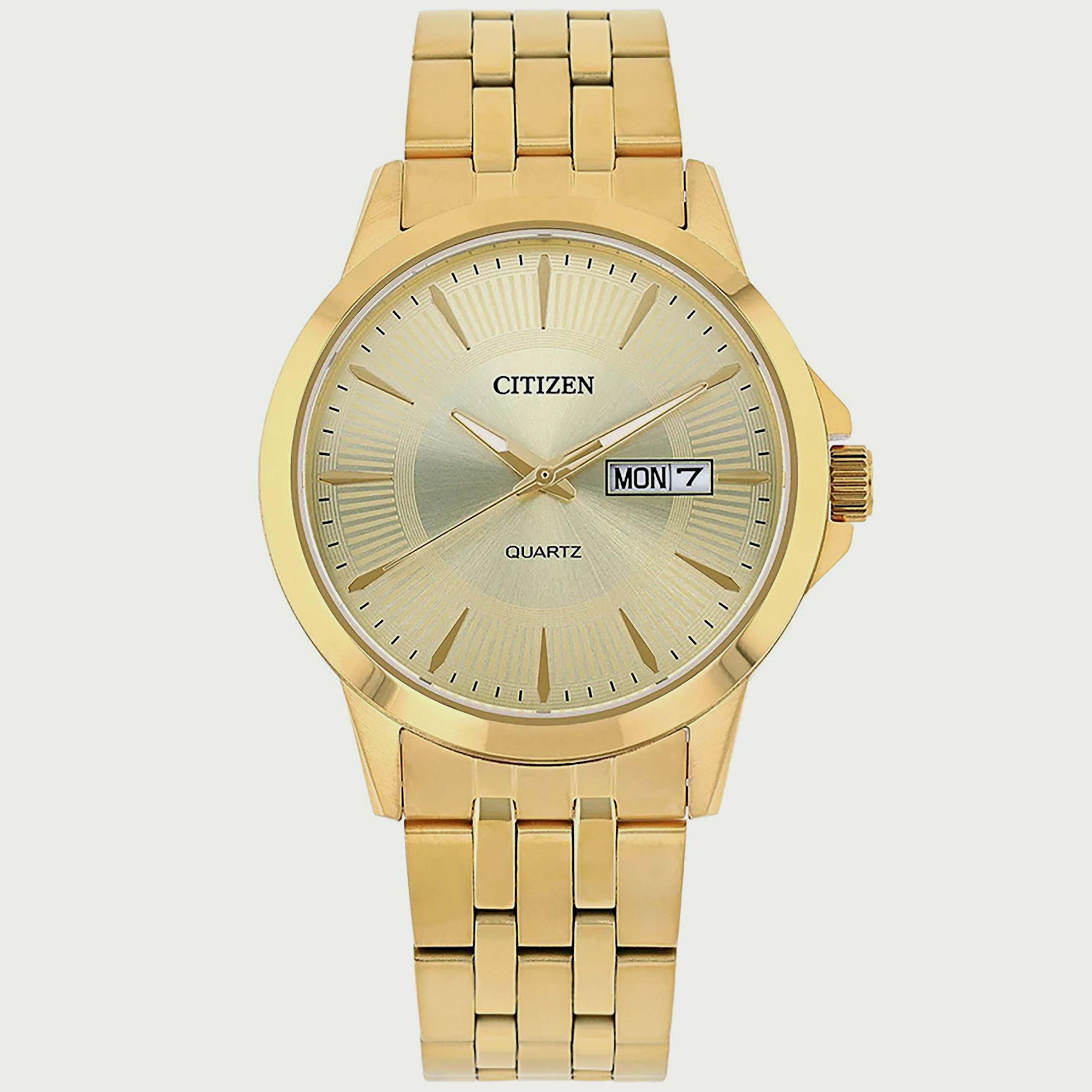 Citizen Men's 42 MM Gold Analog Stainless Steel Strap Watch - DZ5002-52P-men-watchesandjewellery-watches-image-1