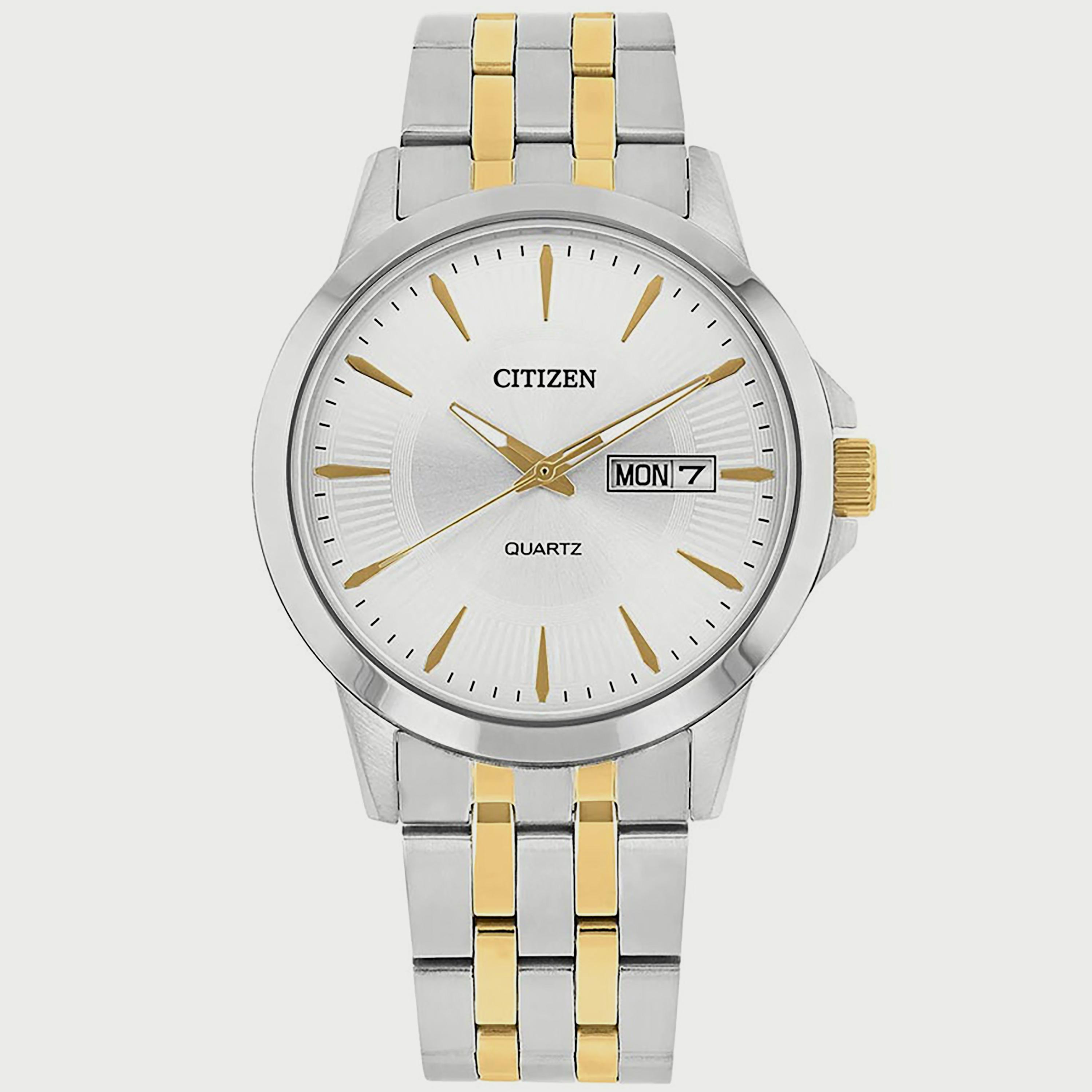 Citizen Men's 42 MM Silver & Gold Analog Stainless Steel Strap Watch - DZ5004-57A-men-watchesandjewellery-watches-image-1