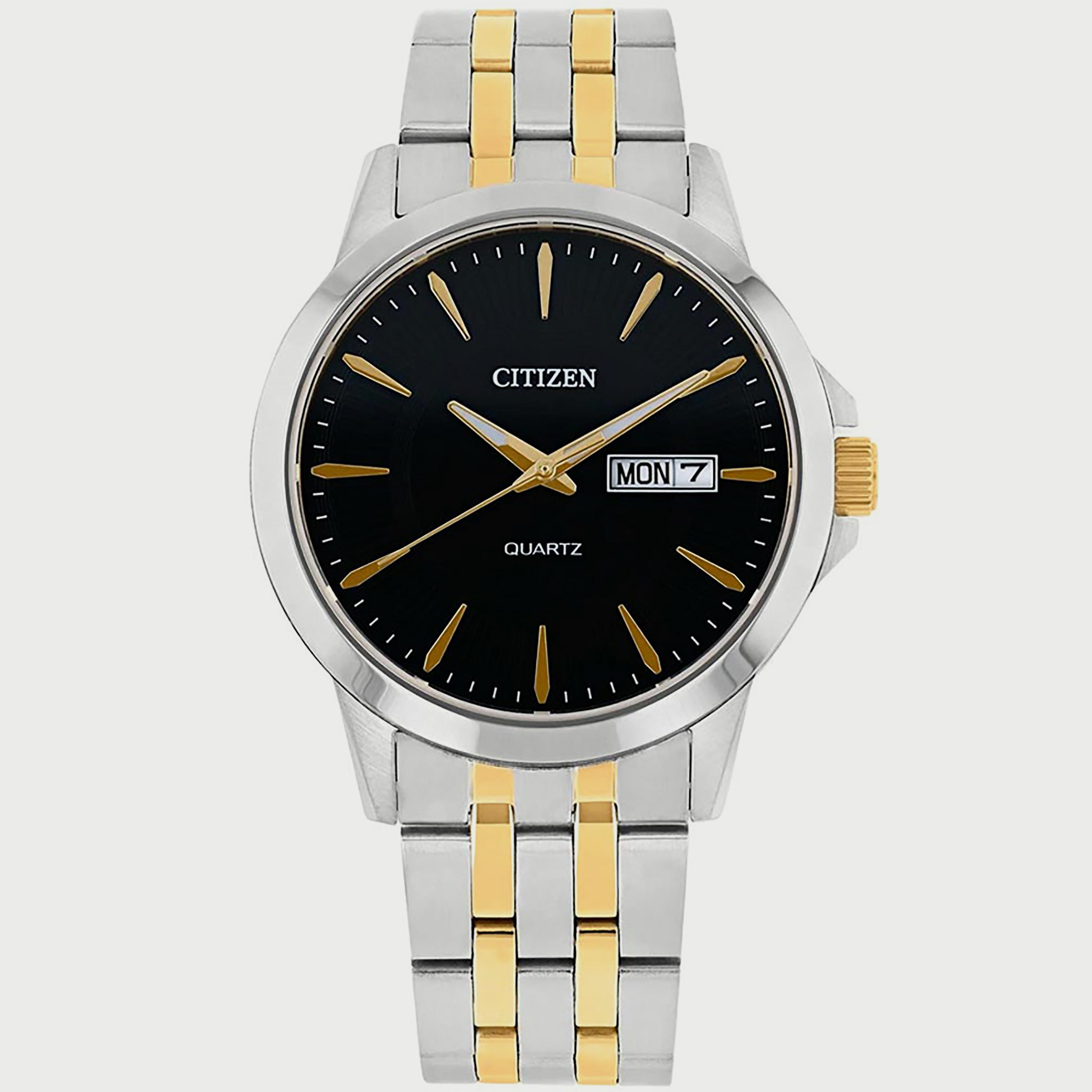 Citizen Men's 41 MM Silver & Gold Analog Stainless Steel Strap Watch - DZ5004-57E-men-watchesandjewellery-watches-image-1