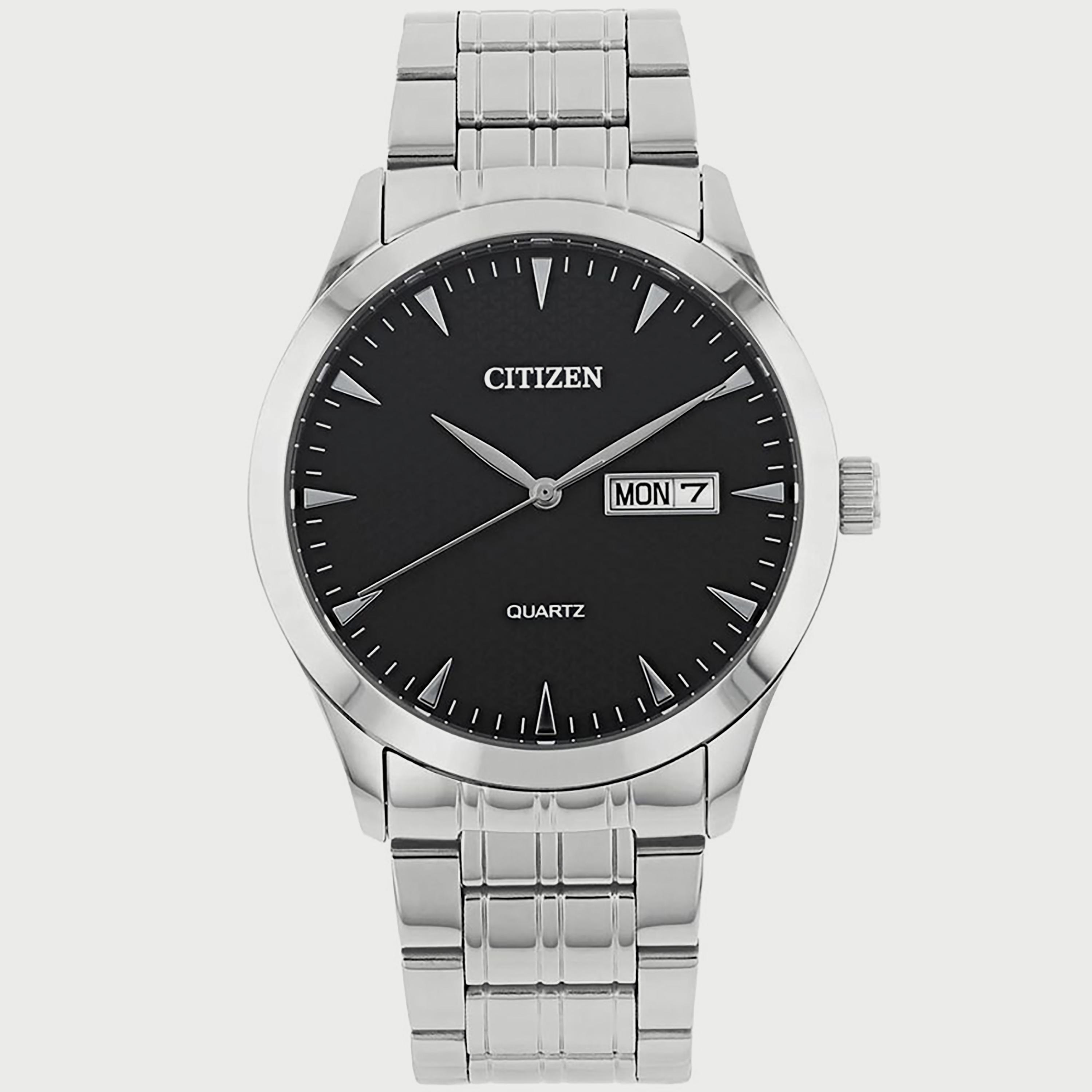 ساعة سيتيزن للرجال 42 ملم انالوج بسوار ستانلس ستيل فضي - DZ5010-54E-men-watchesandjewellery-watches-image-1