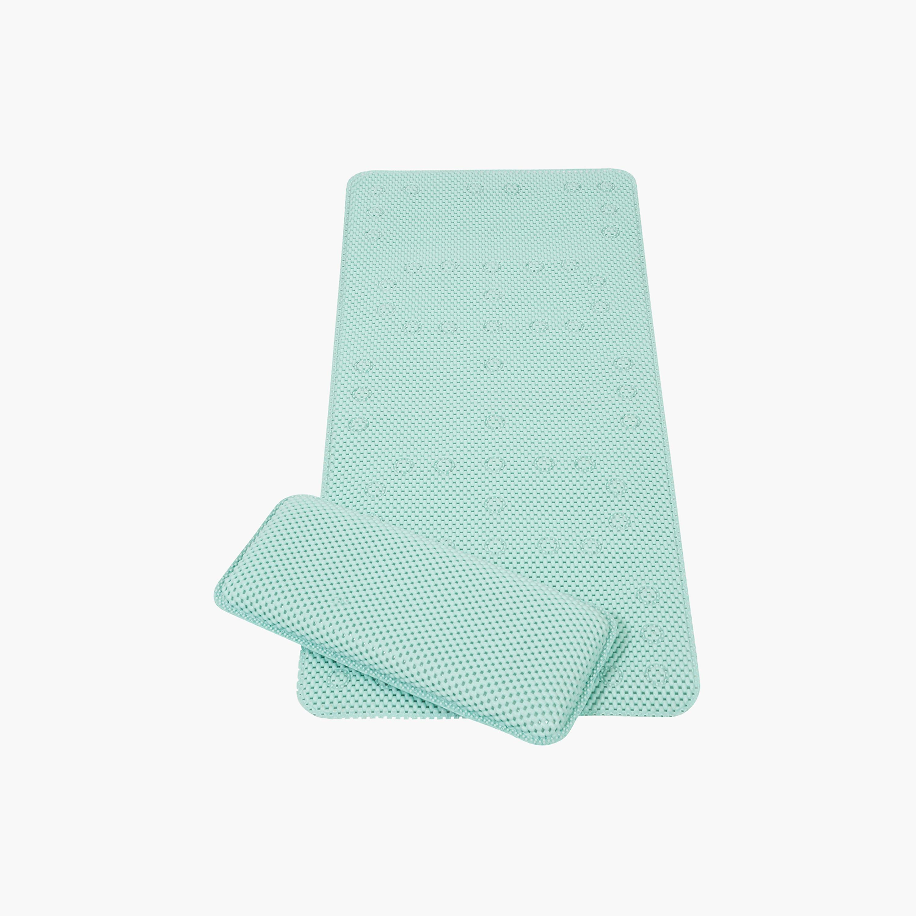 ClevaMama Anti-Bacterial Bathmat and Kneeling Cushion Set-baby-bathandcare-bathtubs-image-1