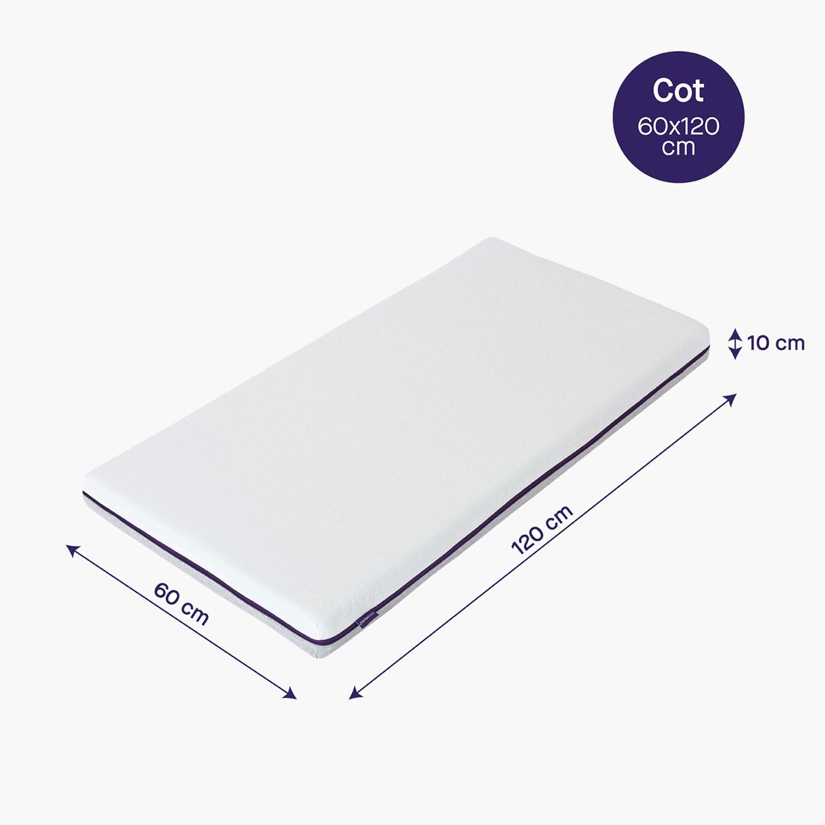 ClevaMama Baby and Toddler Support Mattress - 60x120x10 cm-baby-nursery-mattresses-image-2