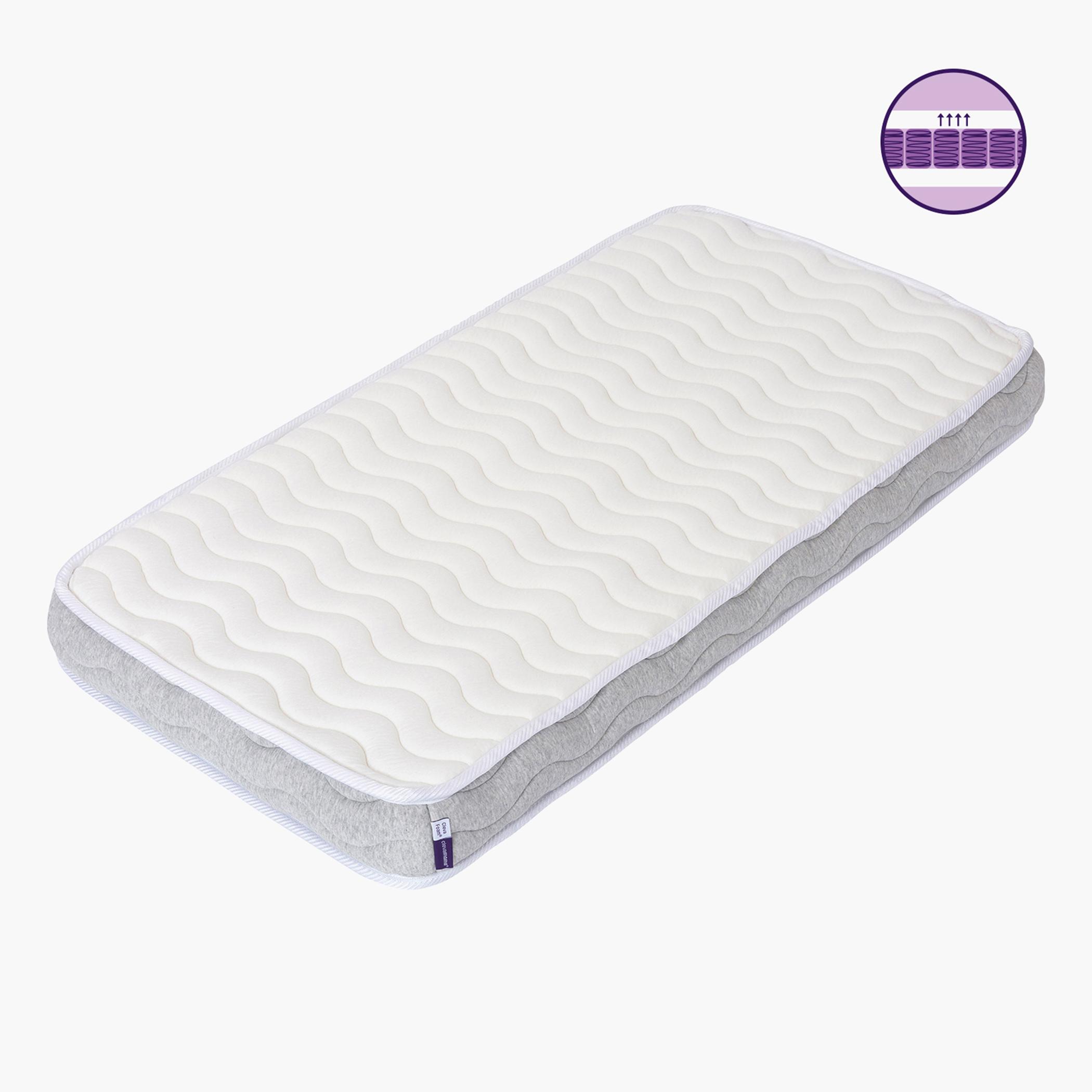 ClevaMama Foam Pocket Sprung Mattress - 60x120x11 cm-baby-nursery-mattresses-image-1