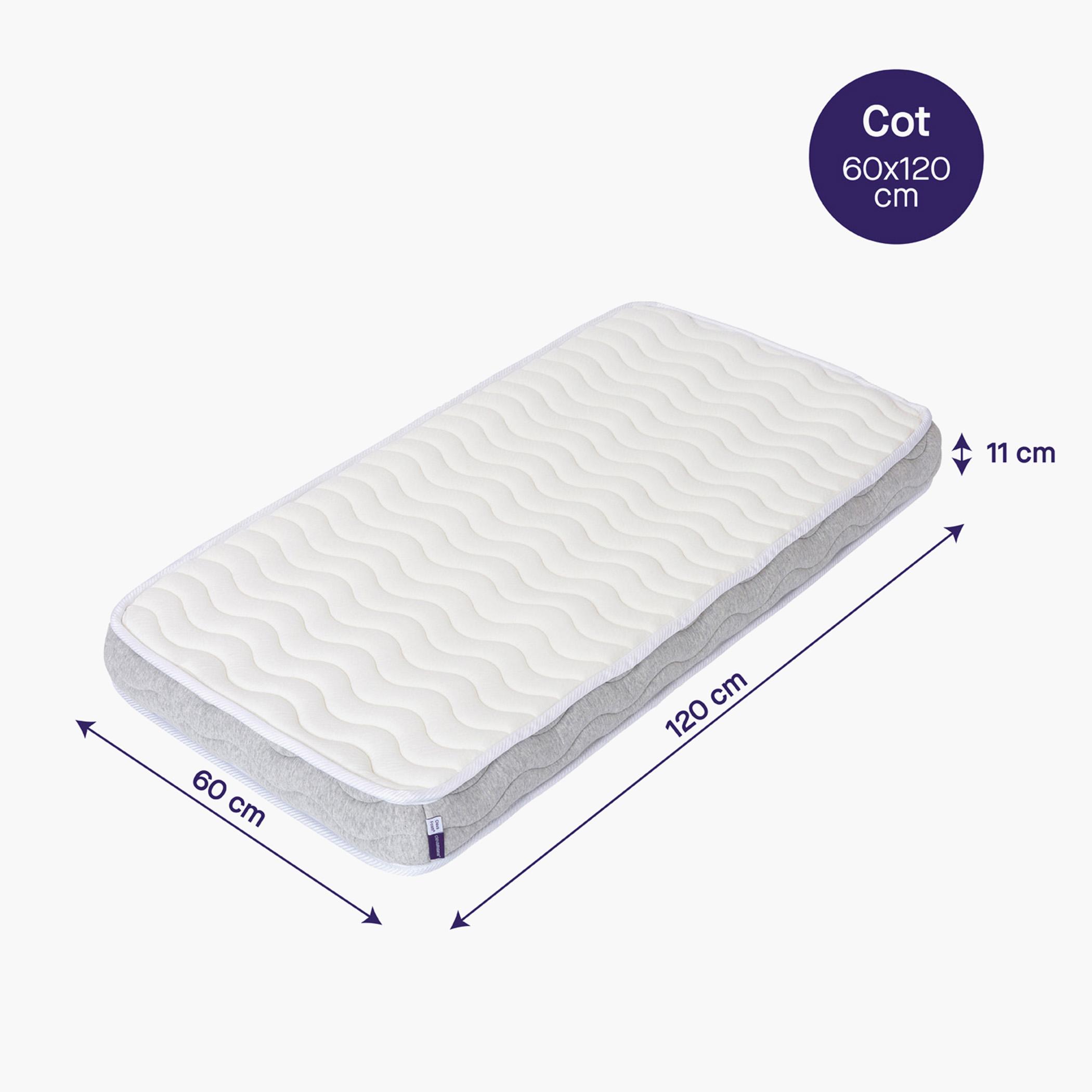 ClevaMama Foam Pocket Sprung Mattress - 60x120x11 cm-baby-nursery-mattresses-image-2