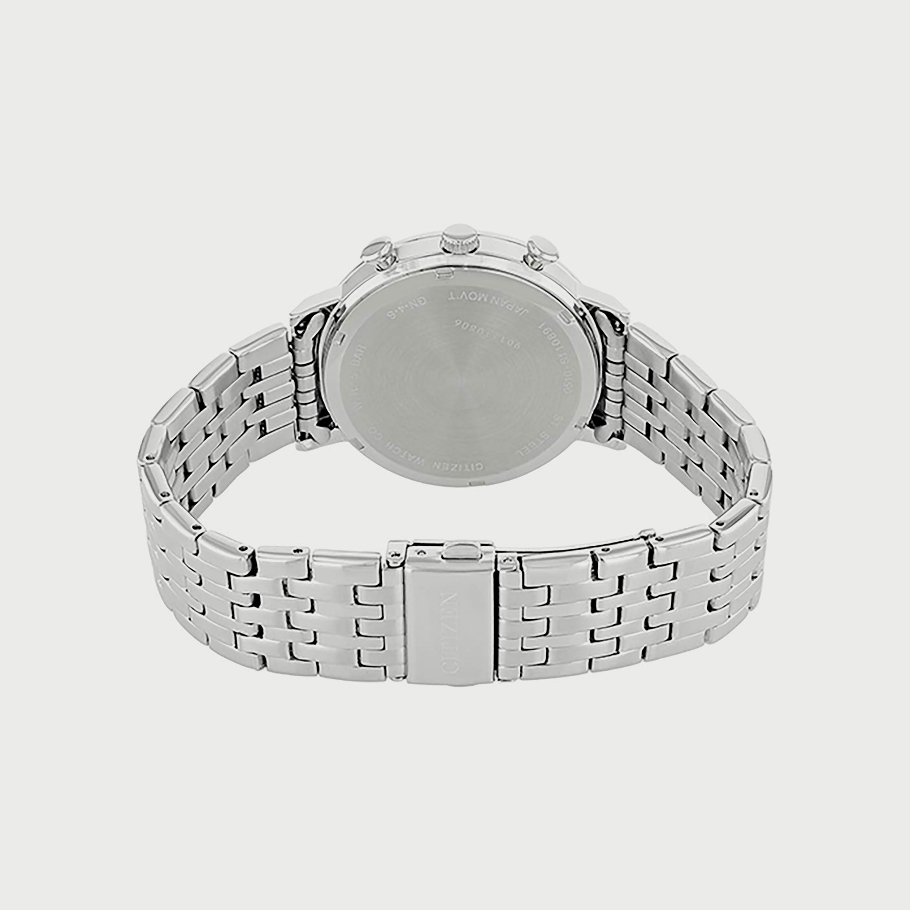ساعة سيتيزن للرجال 39 ملم فضي كرونوغراف ستانلس ستيل - AN3610-55L-men-watchesandjewellery-watches-image-3