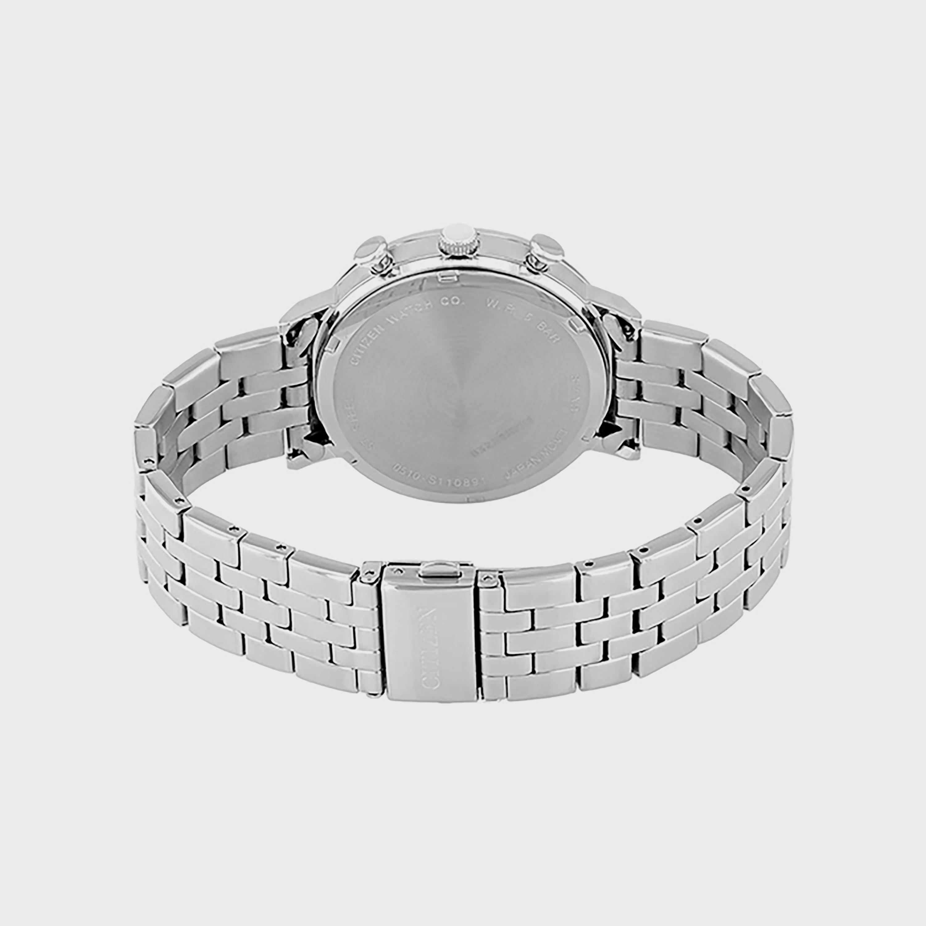 ساعة سيتيزن للرجال 41 ملم كرونوغراف فضي من الستانلس ستيل - AN3610-71E-men-watchesandjewellery-watches-image-3