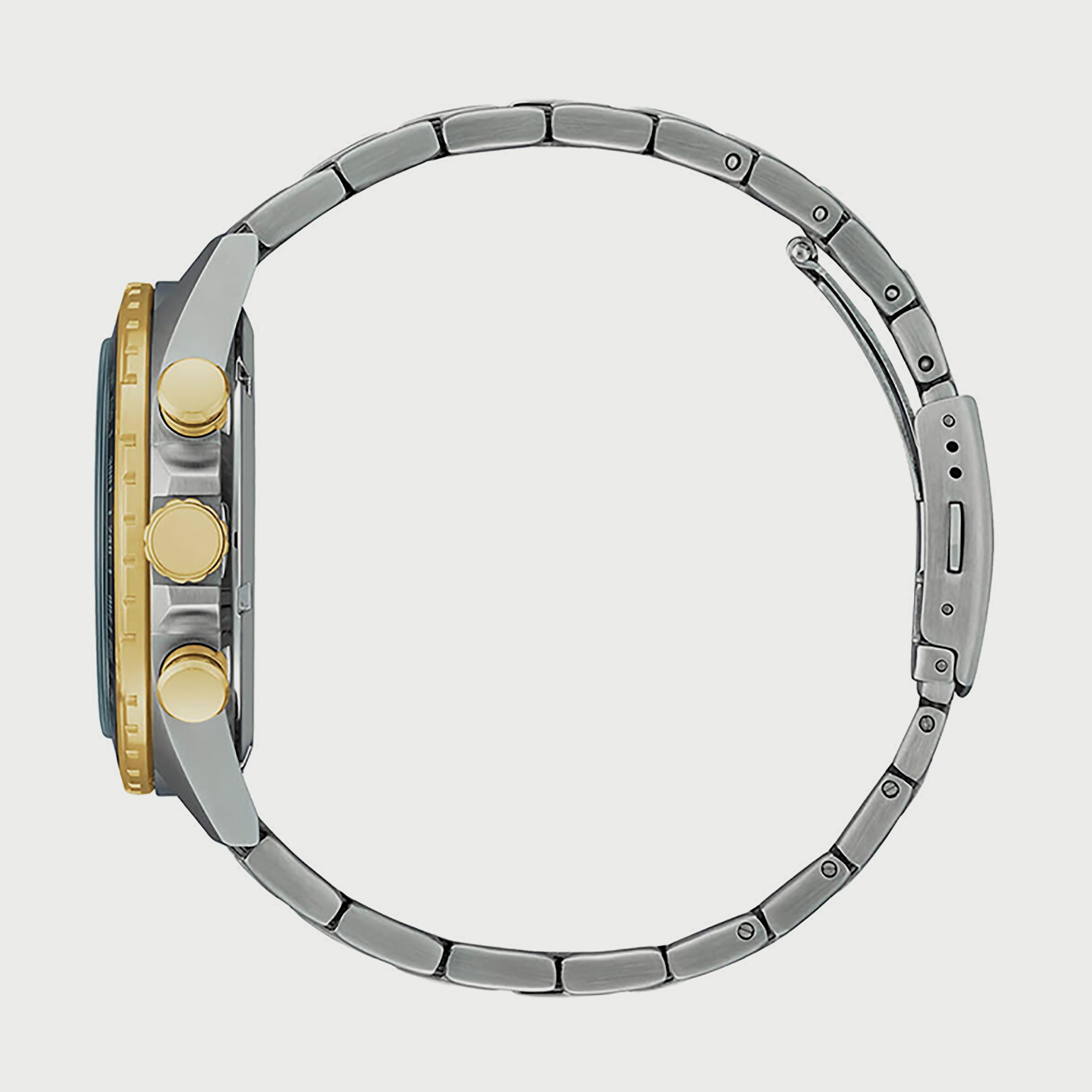 ساعة سيتيزن للرجال 44 ملم فضي وذهبي كرونوغراف ستانلس ستيل - AN3654-50L-men-watchesandjewellery-watches-image-2