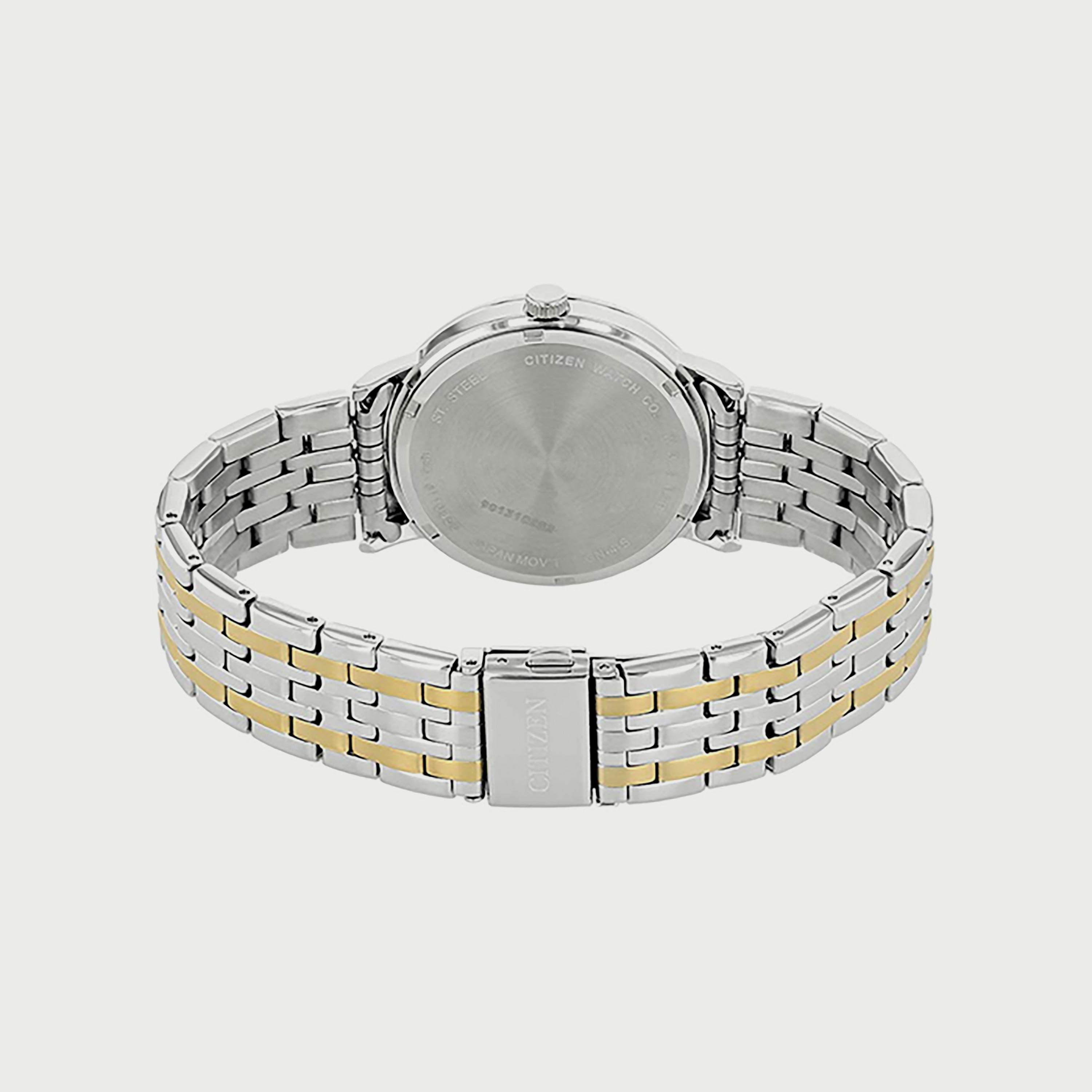 ساعة سيتيزن للرجال 39 ملم انالوج فضي وذهبي من الستانلس ستيل - BE9174-55A-men-watchesandjewellery-watches-image-3
