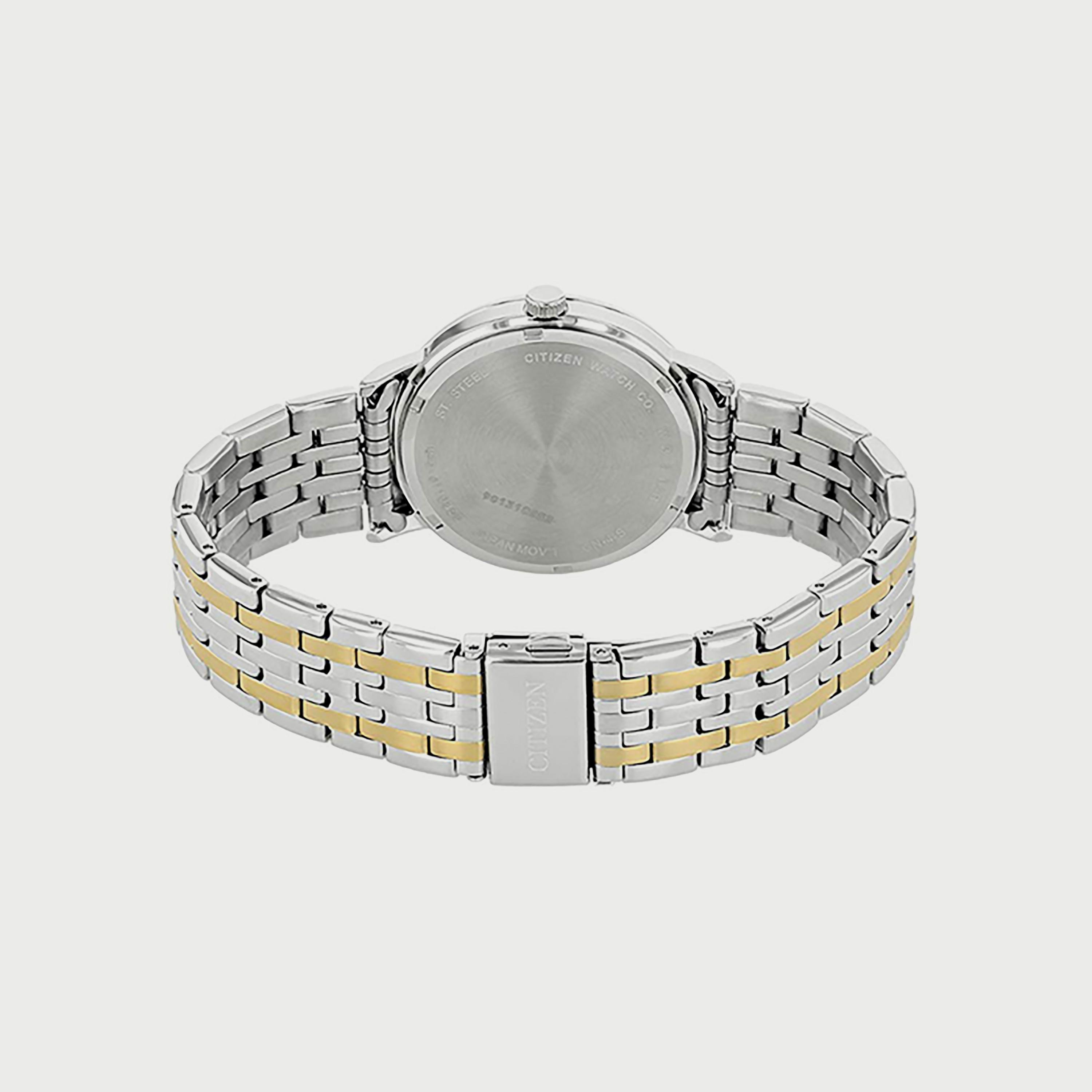 ساعة سيتيزن للرجال 39 ملم انالوج فضي وذهبي من الستانلس ستيل - BE9174-55L-men-watchesandjewellery-watches-image-3