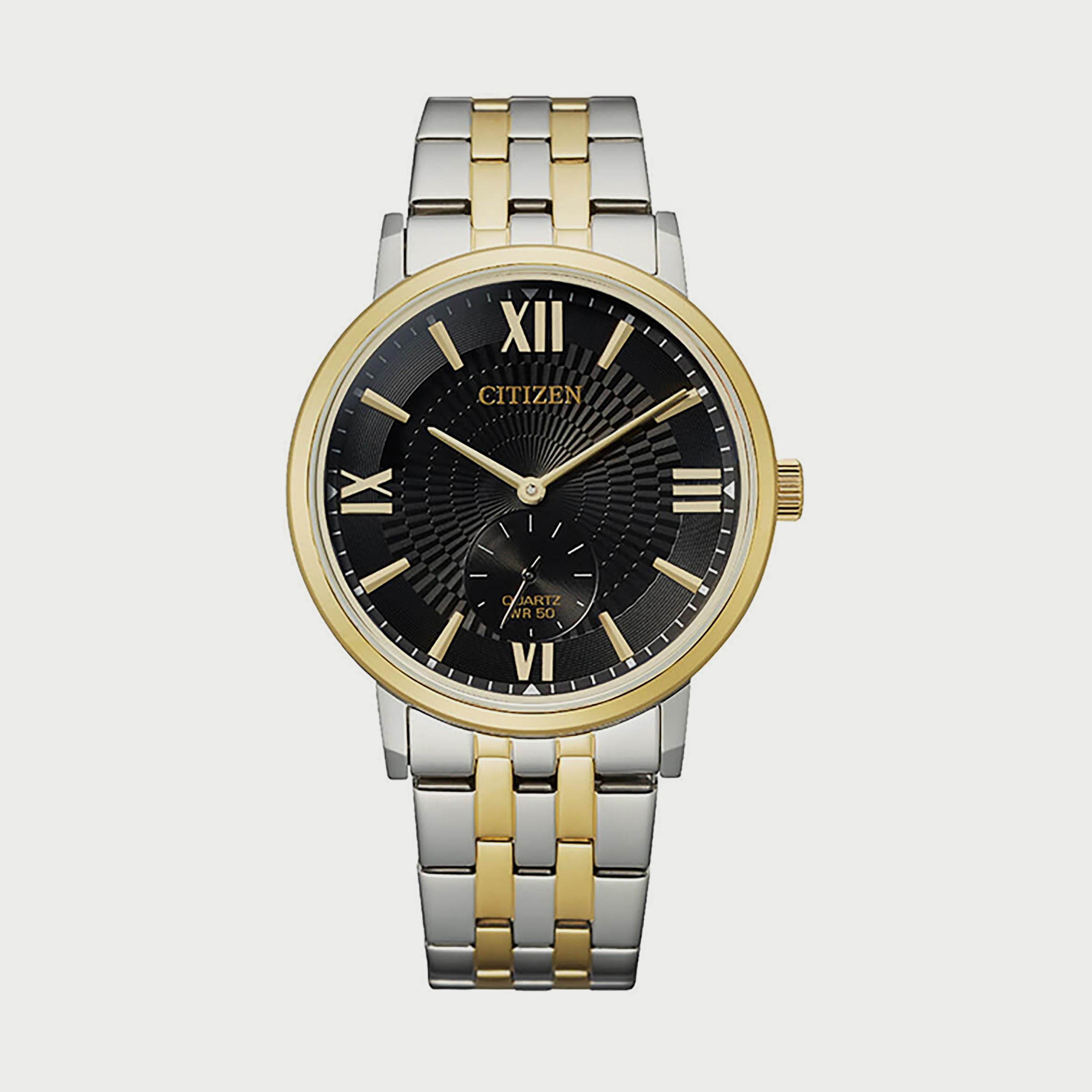 ساعة سيتيزن للرجال 39 ملم انالوج فضي وذهبي من الستانلس ستيل - BE9176-76E-men-watchesandjewellery-watches-image-1