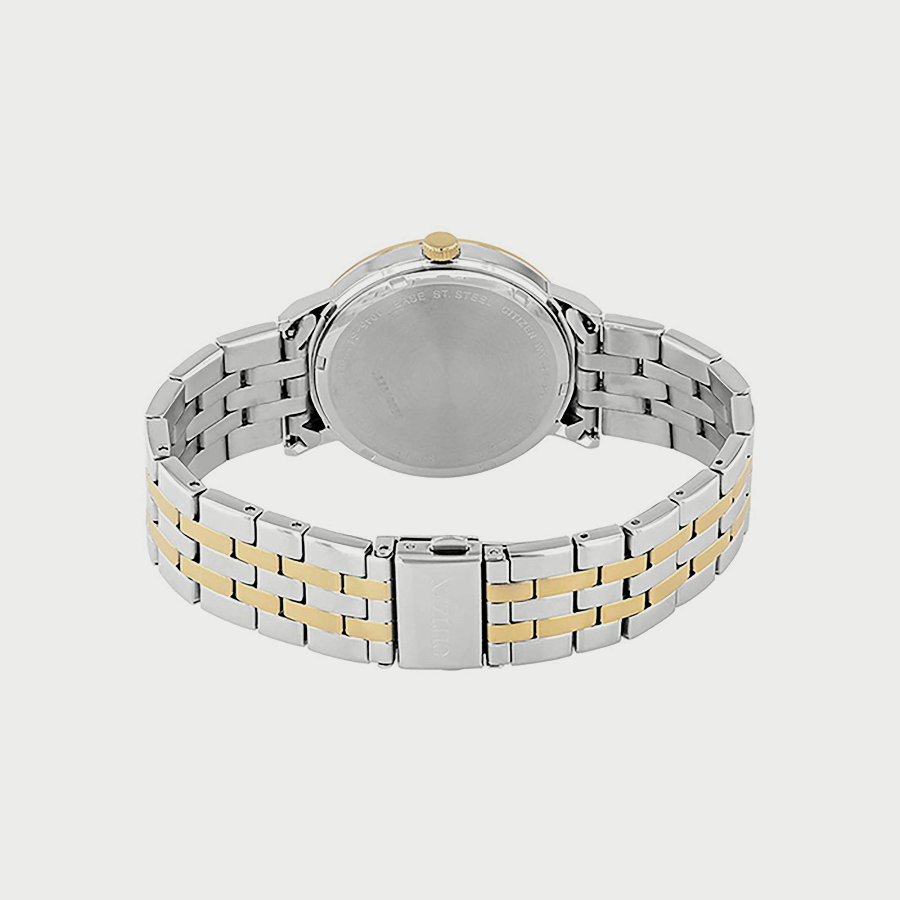 ساعة سيتيزن للرجال 39 ملم انالوج فضي وذهبي من الستانلس ستيل - BE9176-76E-men-watchesandjewellery-watches-image-3