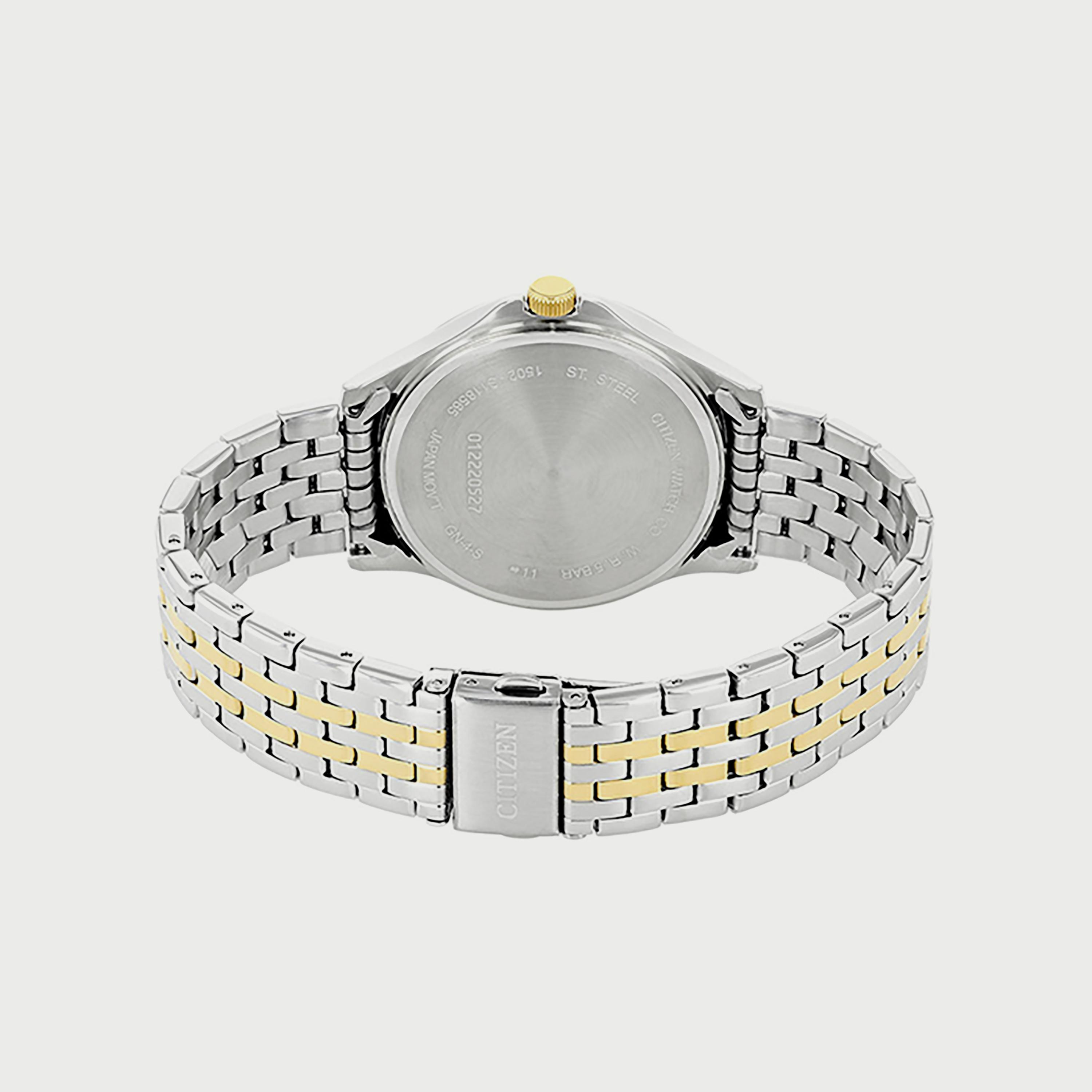ساعة سيتيزن للرجال 41 ملم انالوج فضي وذهبي من الستانلس ستيل - BF2024-50L-men-watchesandjewellery-watches-image-3