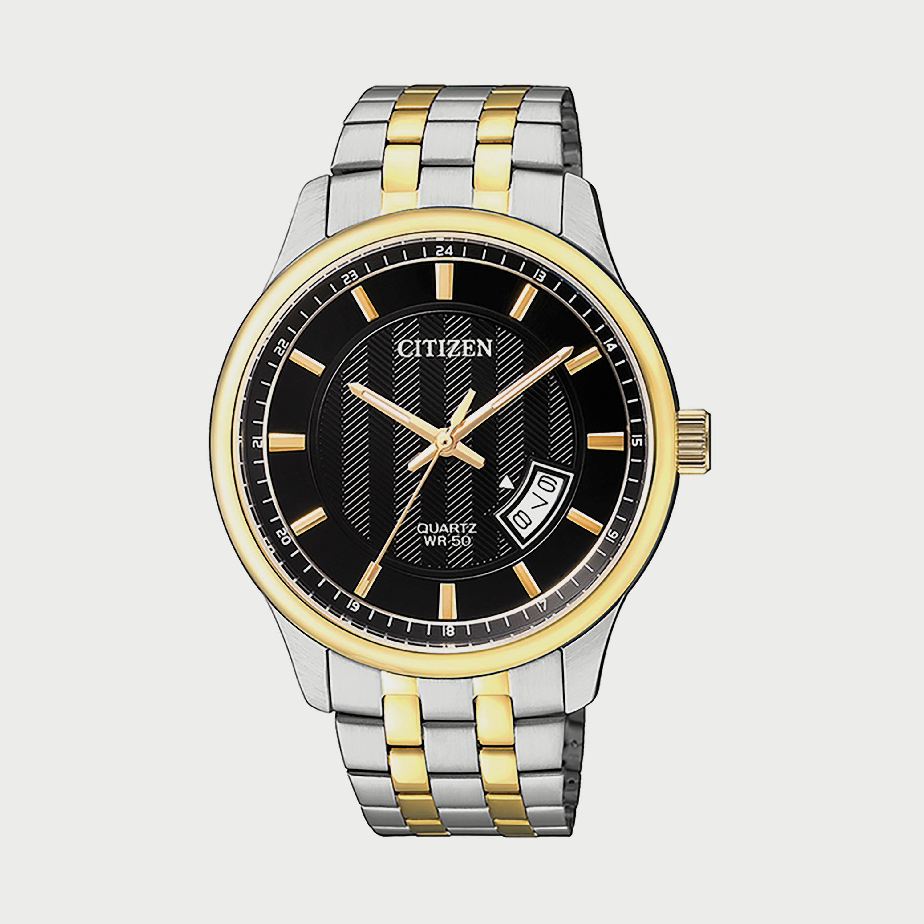 ساعة سيتيزن للرجال 40 ملم انالوج فضي وذهبي من الستانلس ستيل - BI1054-80E-men-watchesandjewellery-watches-image-1