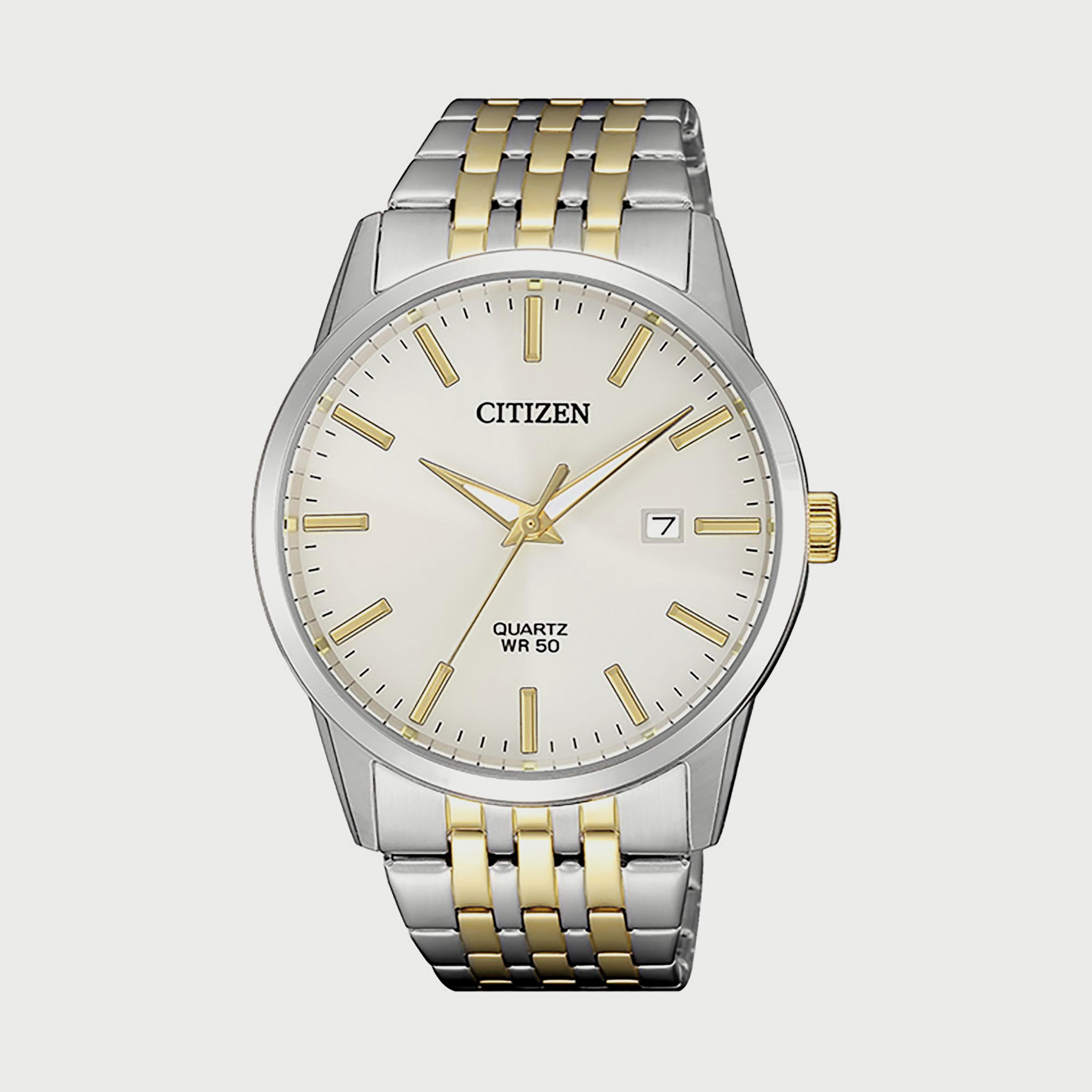ساعة سيتيزن للرجال 39 ملم انالوج فضي وذهبي من الستانلس ستيل - BI5006-81P-men-watchesandjewellery-watches-image-1
