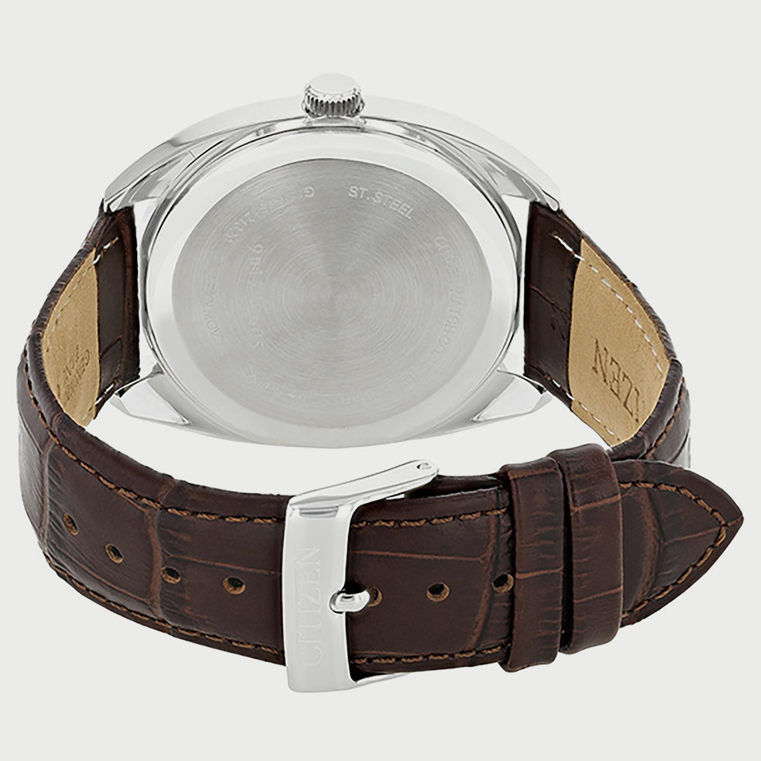 ساعة سيتيزن للرجال 42 ملم انالوج بسوار جلدي بني - BI5090-09A-men-watchesandjewellery-watches-image-3