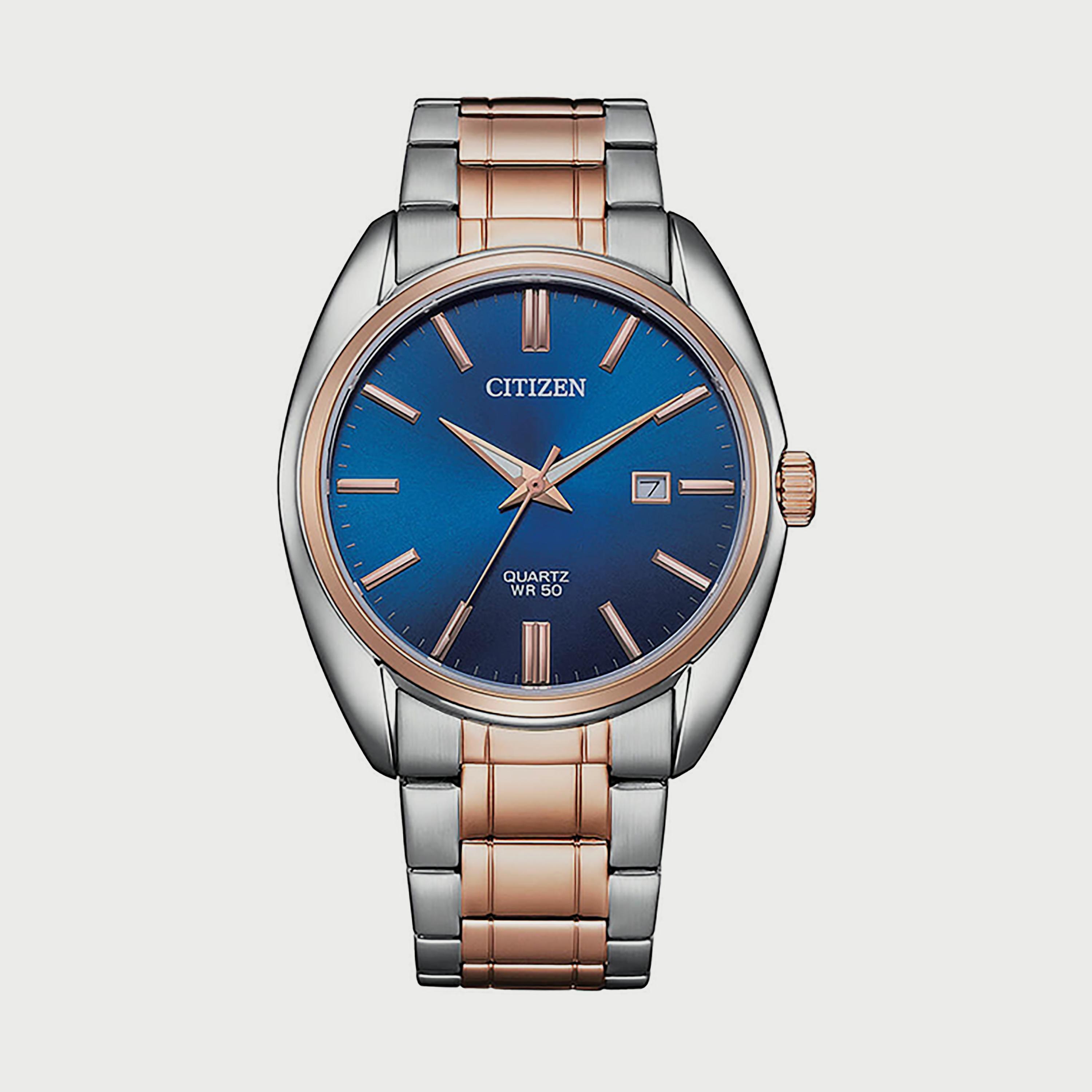 ساعة سيتيزن للرجال 41 ملم انالوج فضي وذهبي وردي من الستانلس ستيل - BI5104-57L-men-watchesandjewellery-watches-image-1