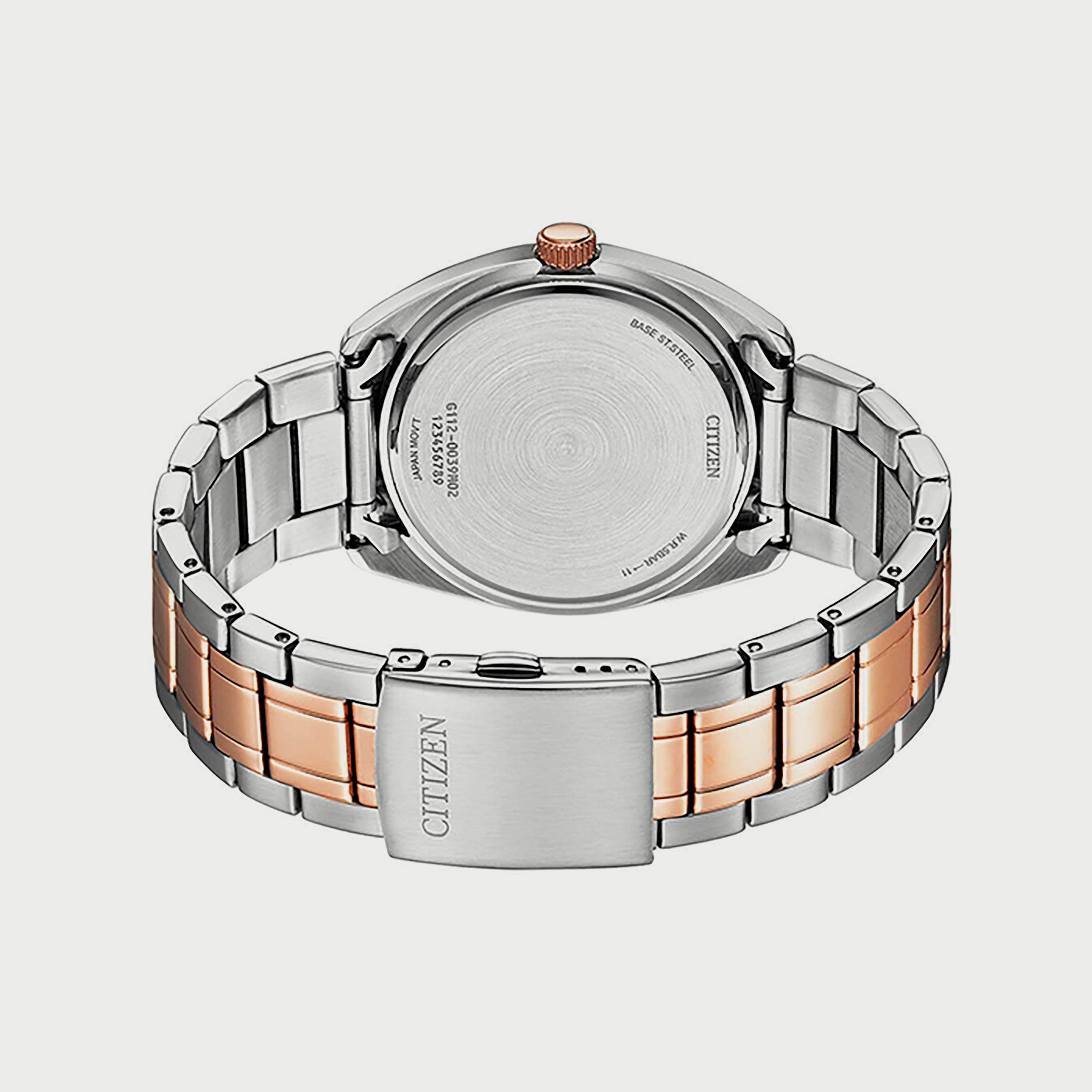 ساعة سيتيزن للرجال 41 ملم انالوج فضي وذهبي وردي من الستانلس ستيل - BI5104-57L-men-watchesandjewellery-watches-image-3