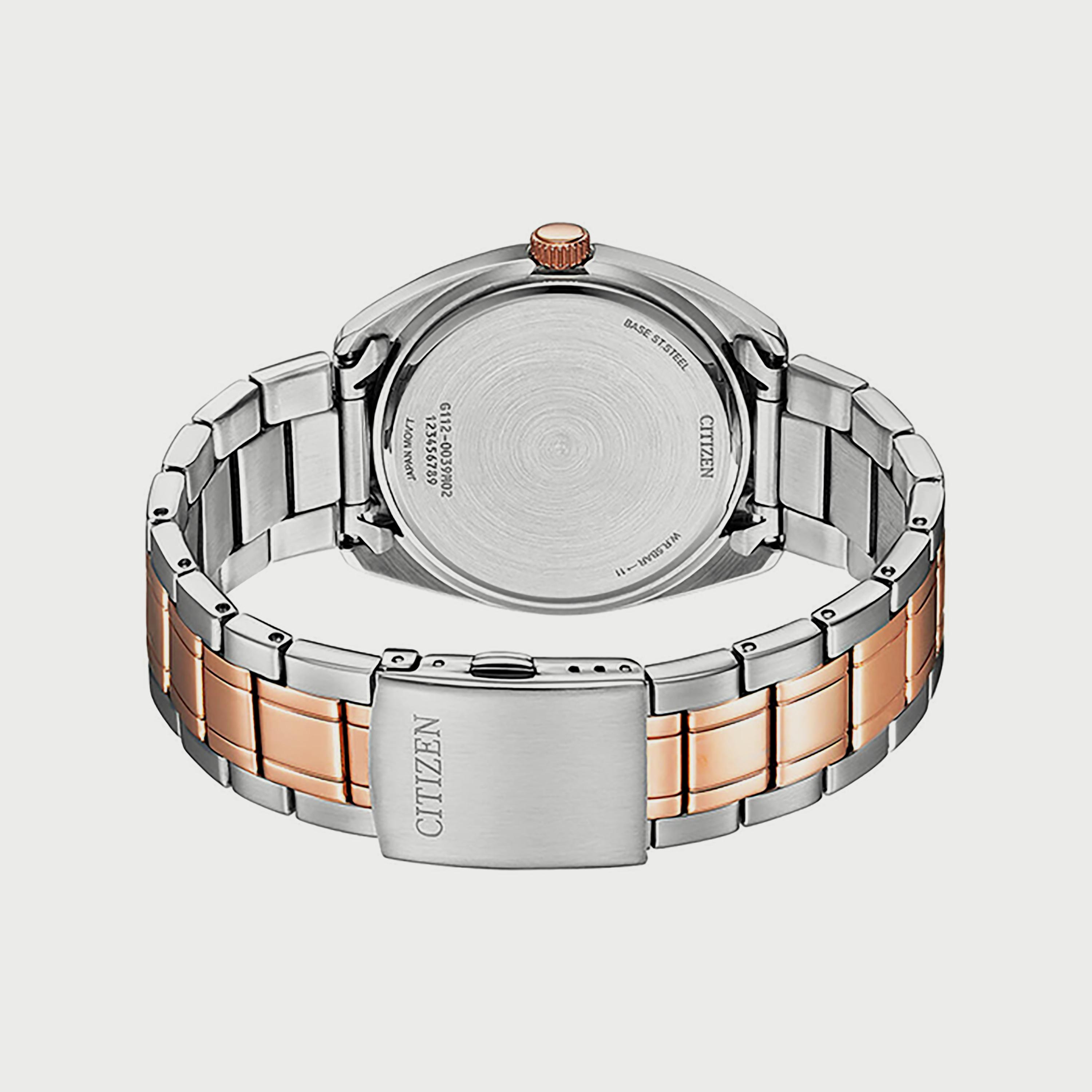 ساعة سيتيزن للرجال 41 ملم انالوج فضي وذهبي وردي من الستانلس ستيل - BI5104-57Z-men-watchesandjewellery-watches-image-3