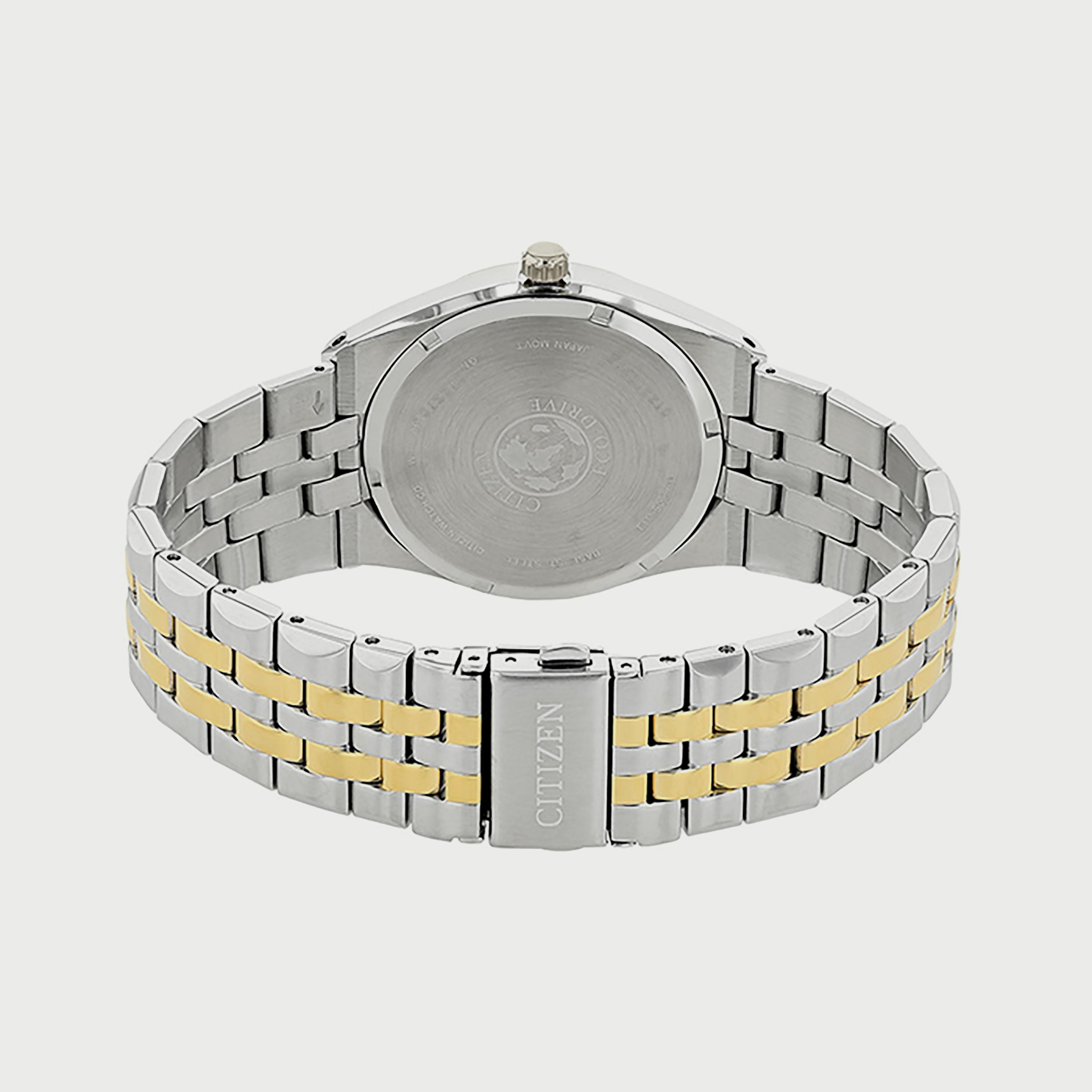 ساعة سيتيزن ايكو درايف للرجال 40 ملم انالوج فضي وذهبي من الستانلس ستيل - BM7334-66L-men-watchesandjewellery-watches-image-3